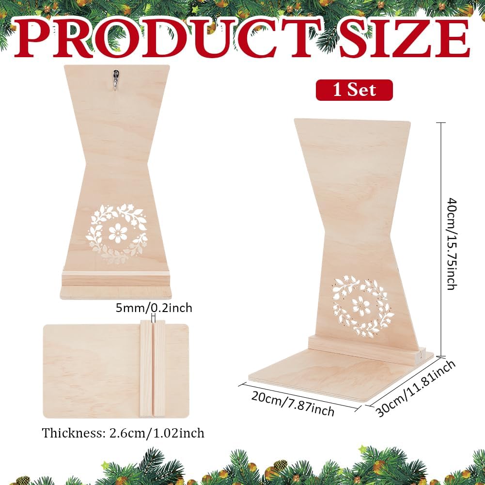 Thumbnail 1 de PH PandaHall Kranzständer aus Holz – Kranzstaffelei Halter für Weihnachtskränze und Girlanden