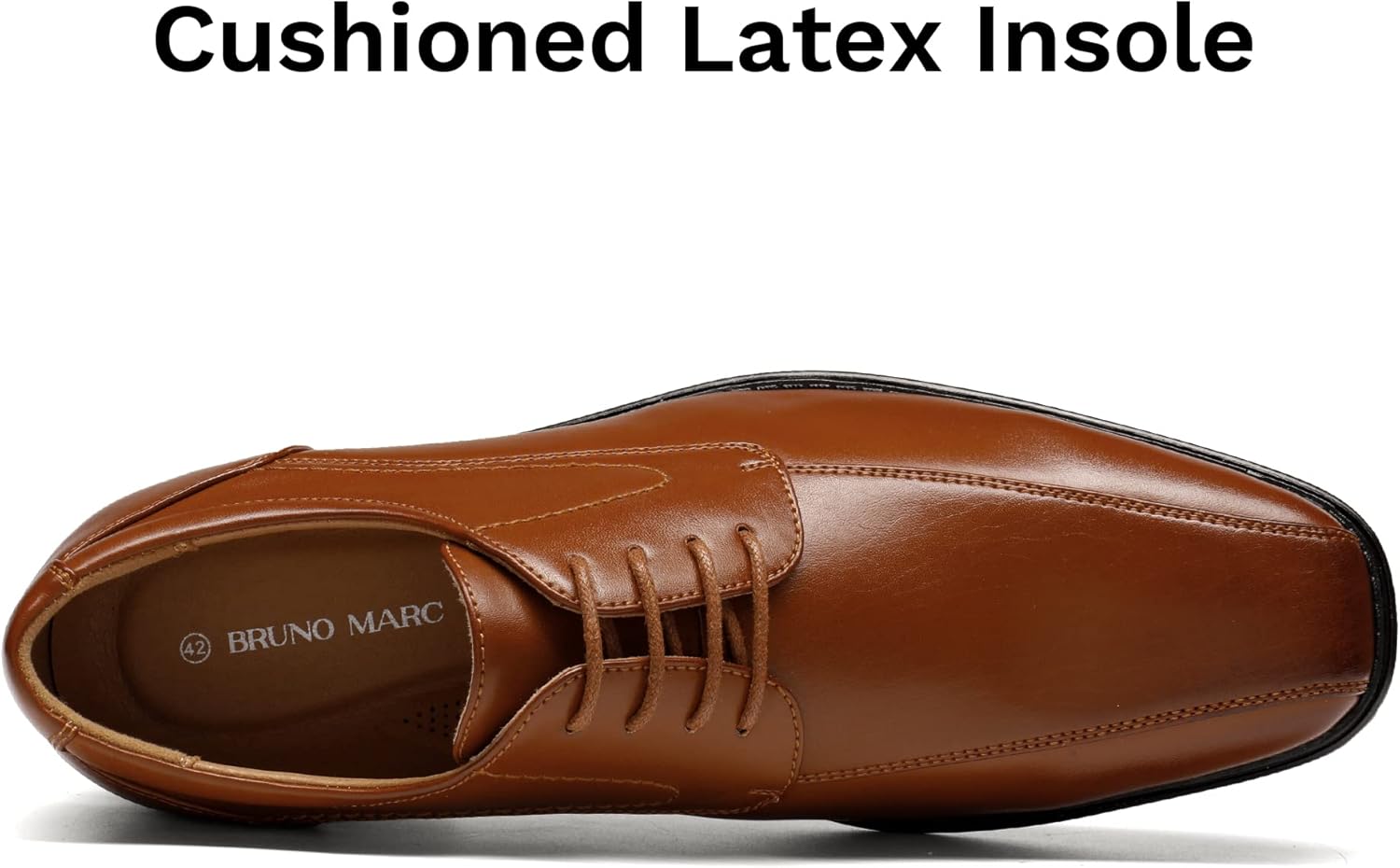 Thumbnail 3 de Bruno Marc Scarpe Oxford Uomo in Pelle: Stringate Derby Basse, stile vintage elegante
