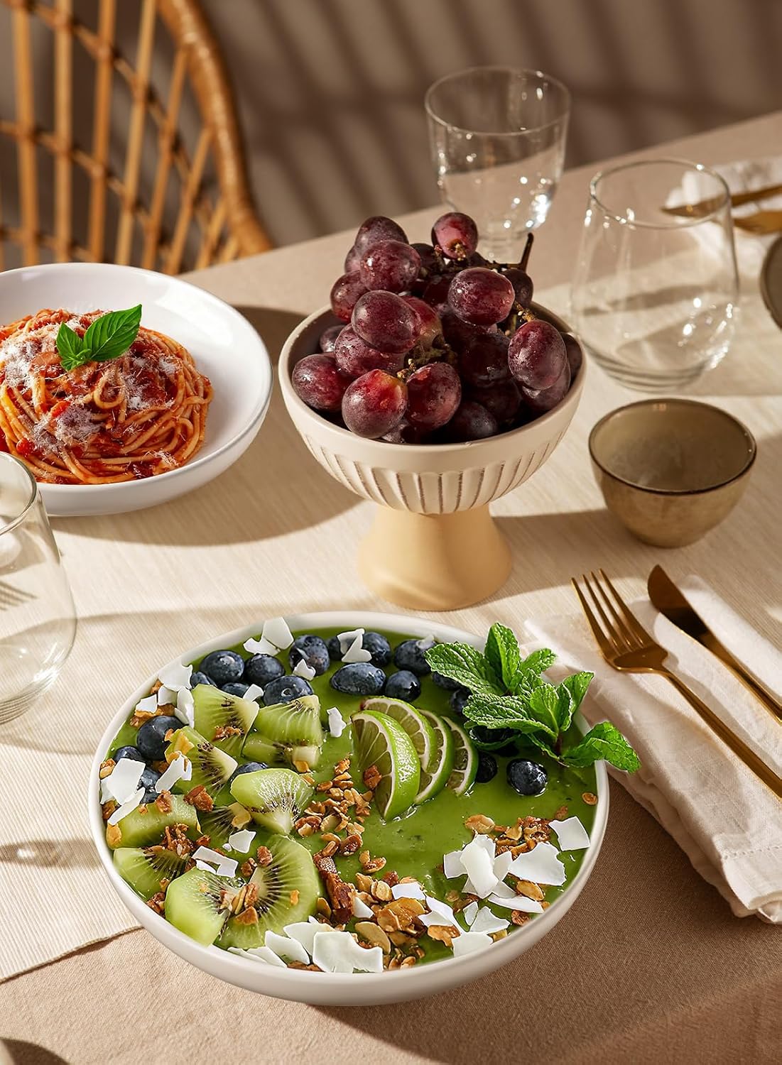 Detalle 2 de Quatish 35oz Pasta Bowls Set of 6 ๐ฝ