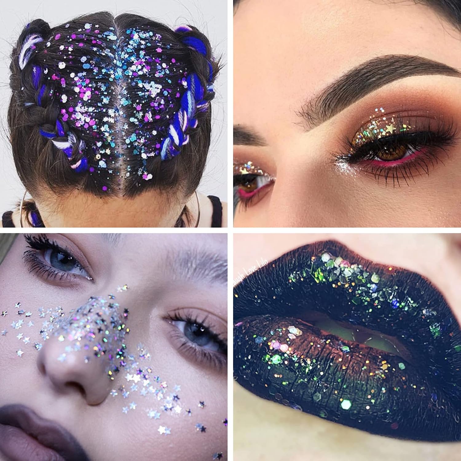 Detalle 1 de UCANBE STUB037 Starry Glitter Eyeshadow Palette, 16 Colours