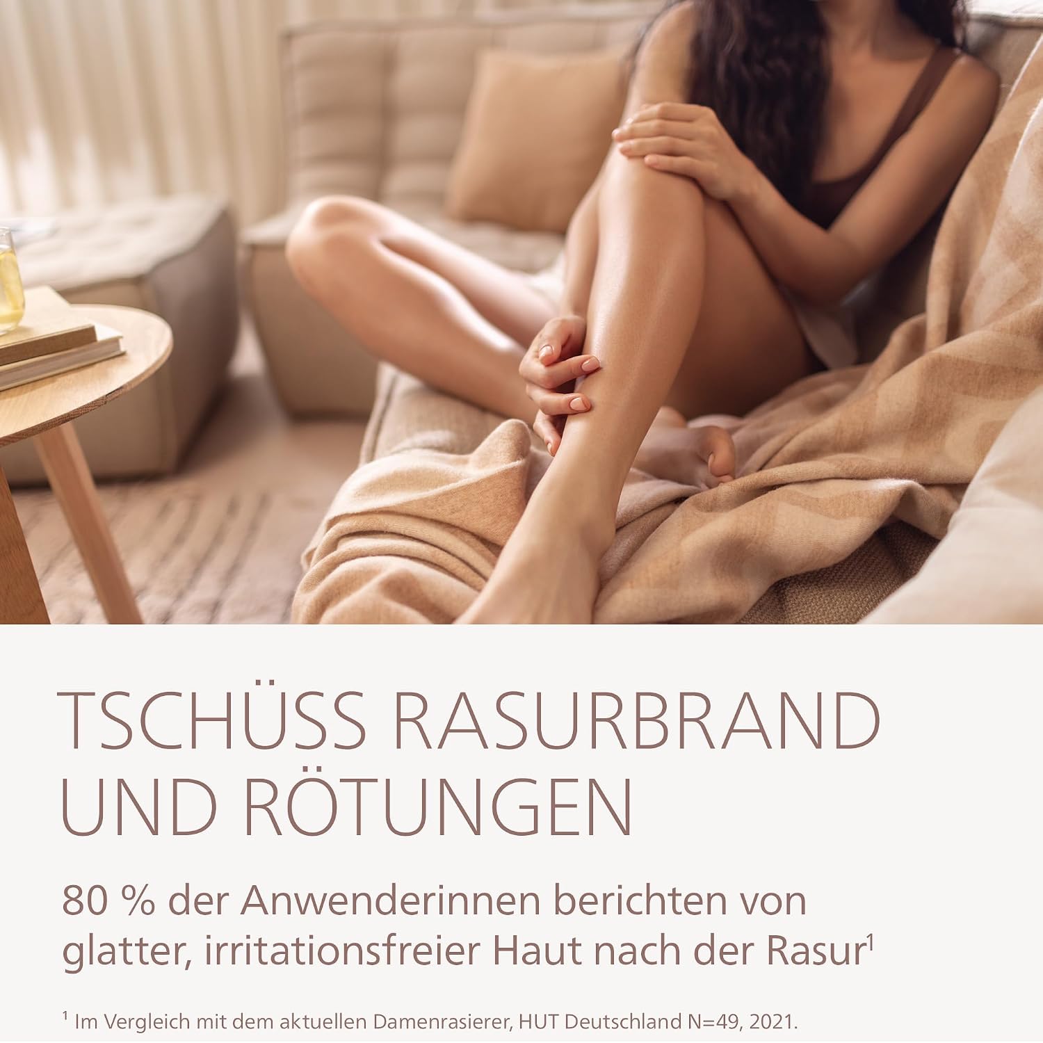 Detalle 2 de Philips Lady Shaver Series 6000 BRL127/00 – kabelloser Damenrasierer für Nass- und Trockenrasur
