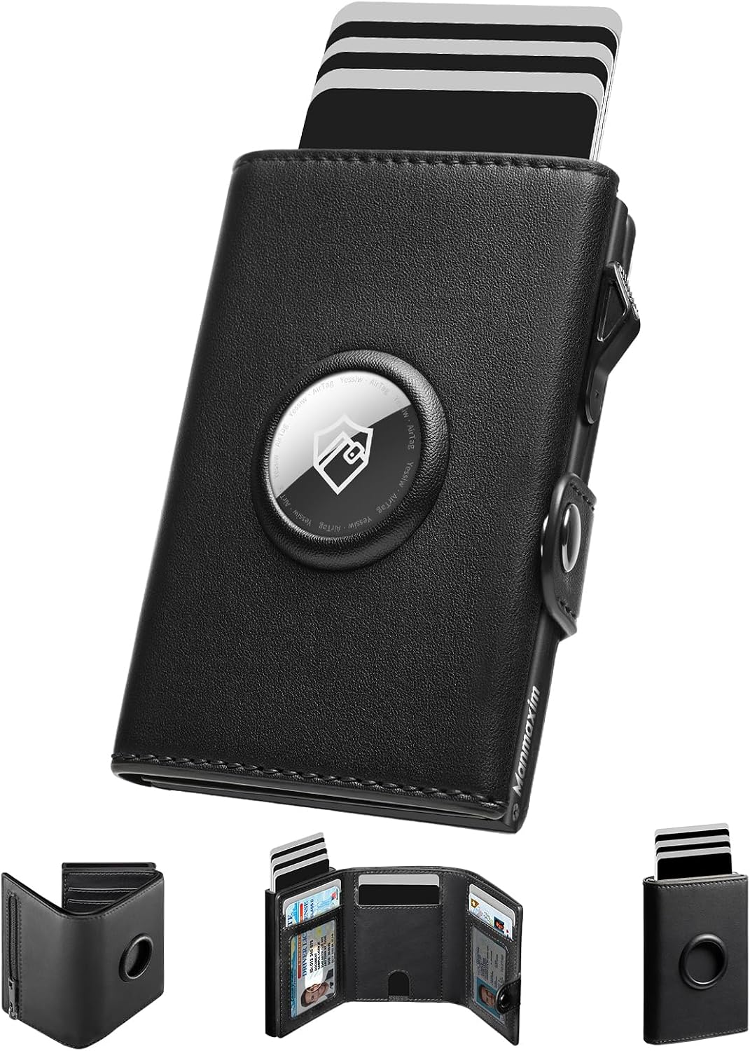 Detalle de Manmaxim Geldbörse AirTag Slim Wallet 12 Karten