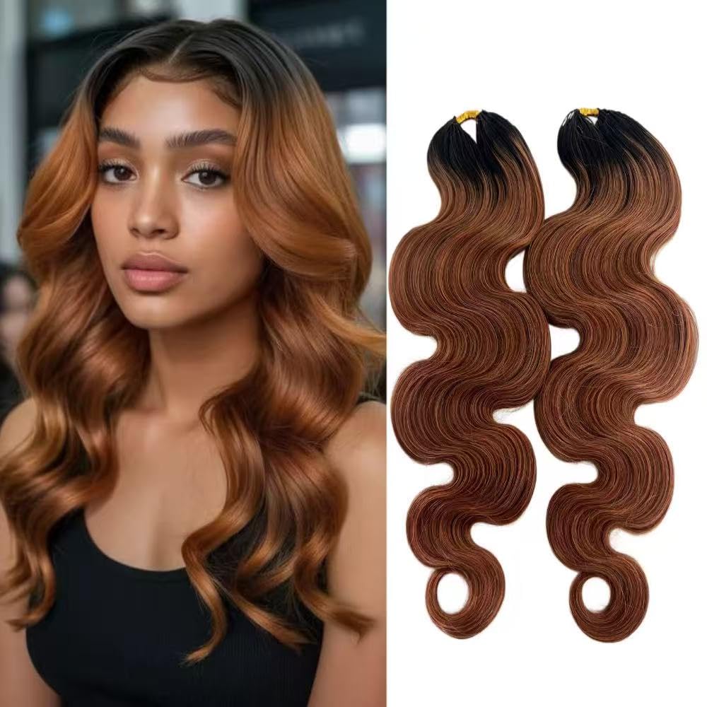 Thumbnail 5 de Highlight 27/30/613 Blonde Body Wave Crochet Human Hair Extensions (2 Packs, 18in, 120g)