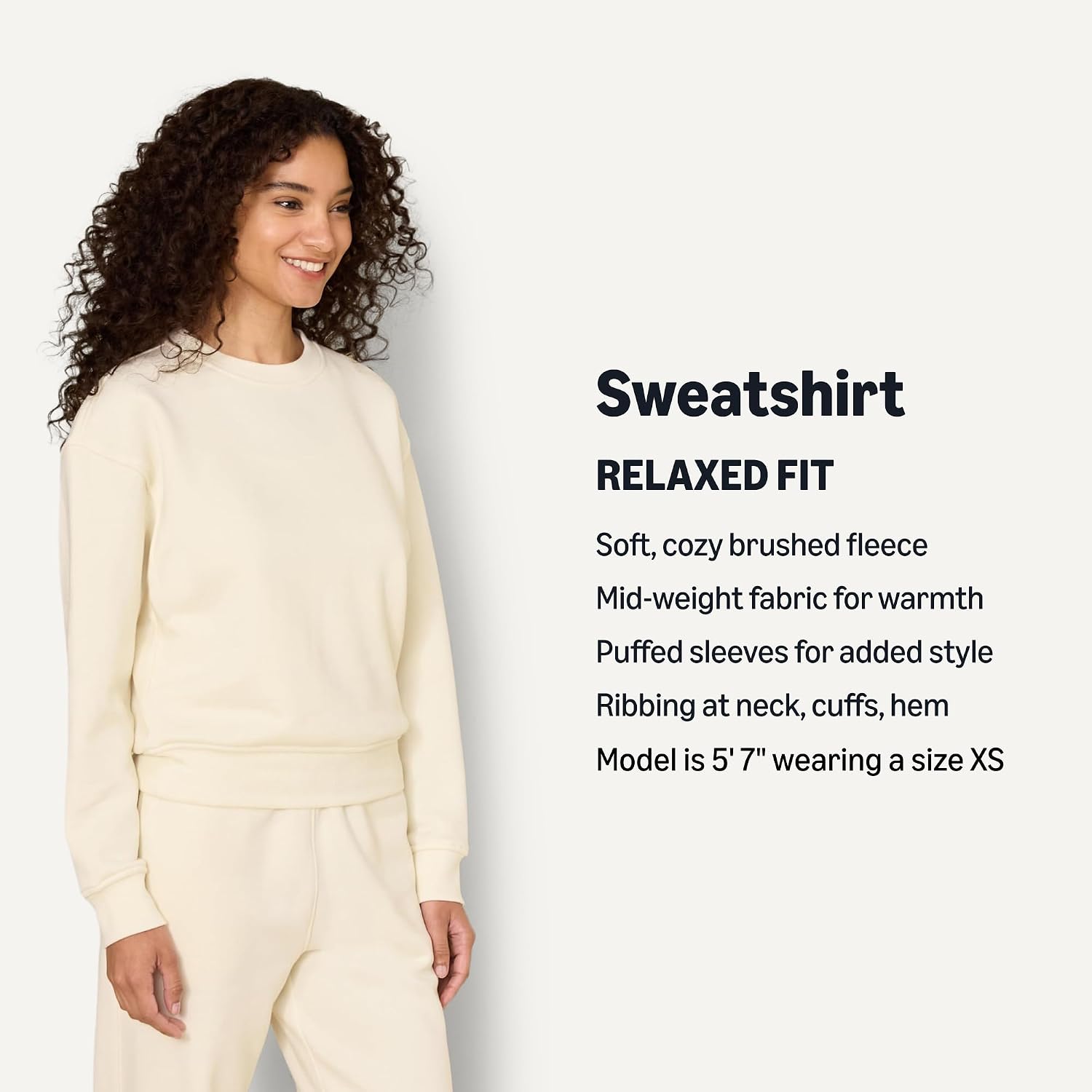 Detalle de Amazon Essentials Sofia Grainge crewneck 55.9 cm
