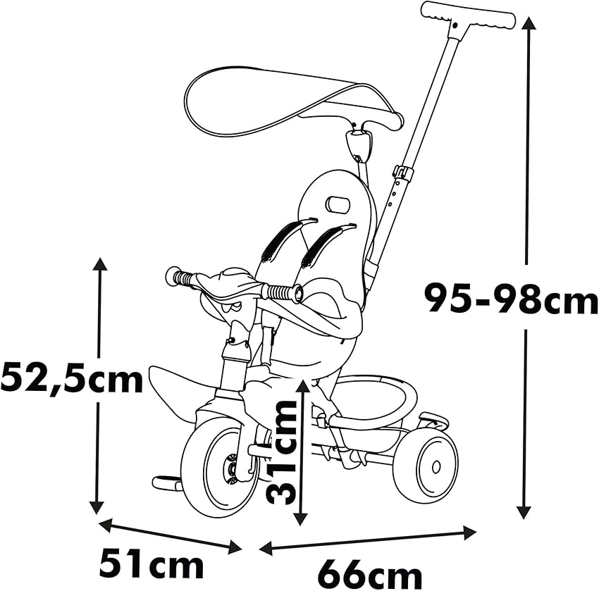 Thumbnail 5 de Smoby Life Triciclo Baby Balade Progresivo 3 en 1, para 10–36 meses