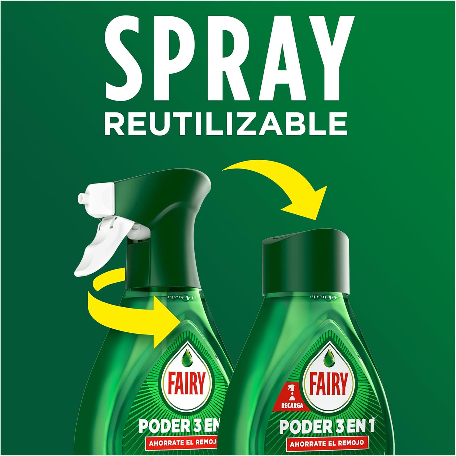 Thumbnail 5 de Fairy Poder Sin Remojo Limón Spray 2000ml 🍋 Antigrasa
