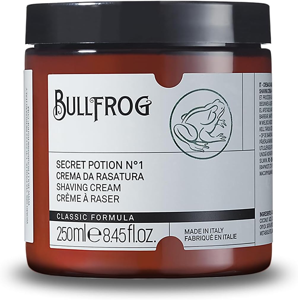Thumbnail 6 de Bullfrog Crema da Rasatura Secret Potion N.2 Comfort – 250 ml, barba ammorbita e pelle fresca con note speziate e ambrate