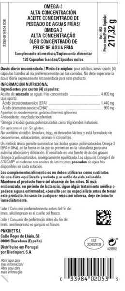 Thumbnail 1 de Solgar Omega 3 Cápsulas Blandas 120 cápsulas