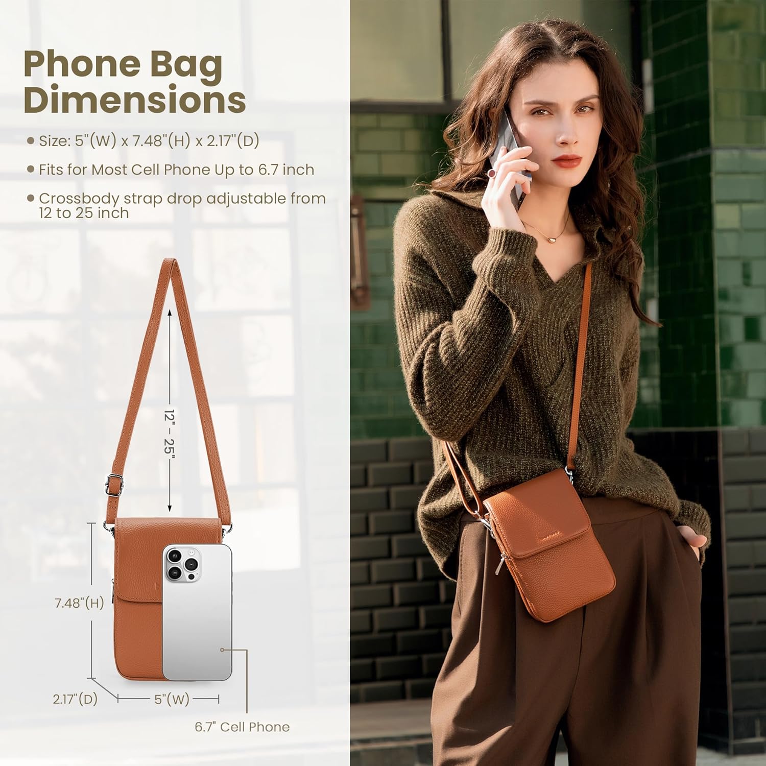 Thumbnail 1 de befen Genuine Leather Crossbody Bag