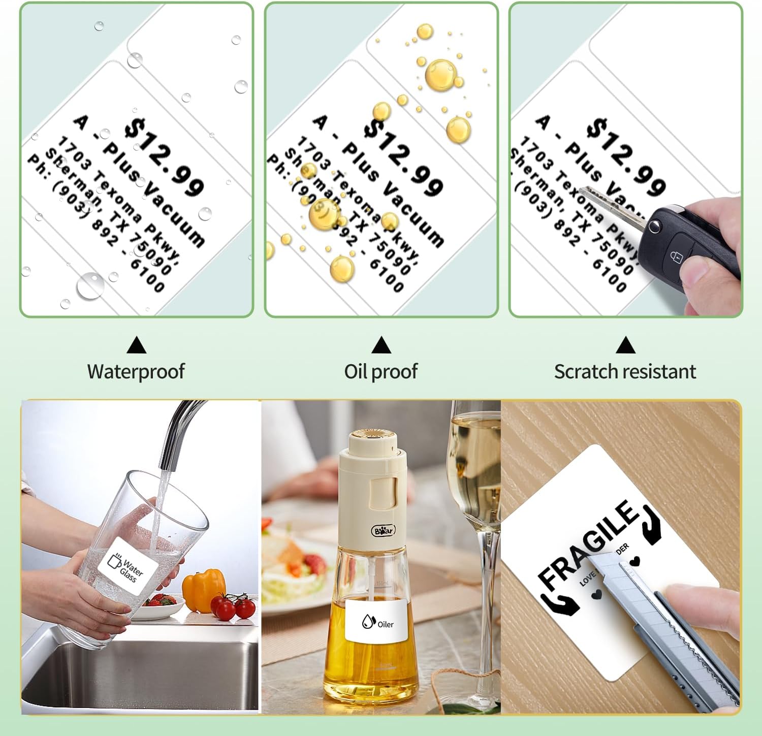 Thumbnail 6 de Phomemo 3 Rolls M110 Label (1.18" x 0.79" / 30x20mm) Self-Adhesive Thermal Labels for M110 & more