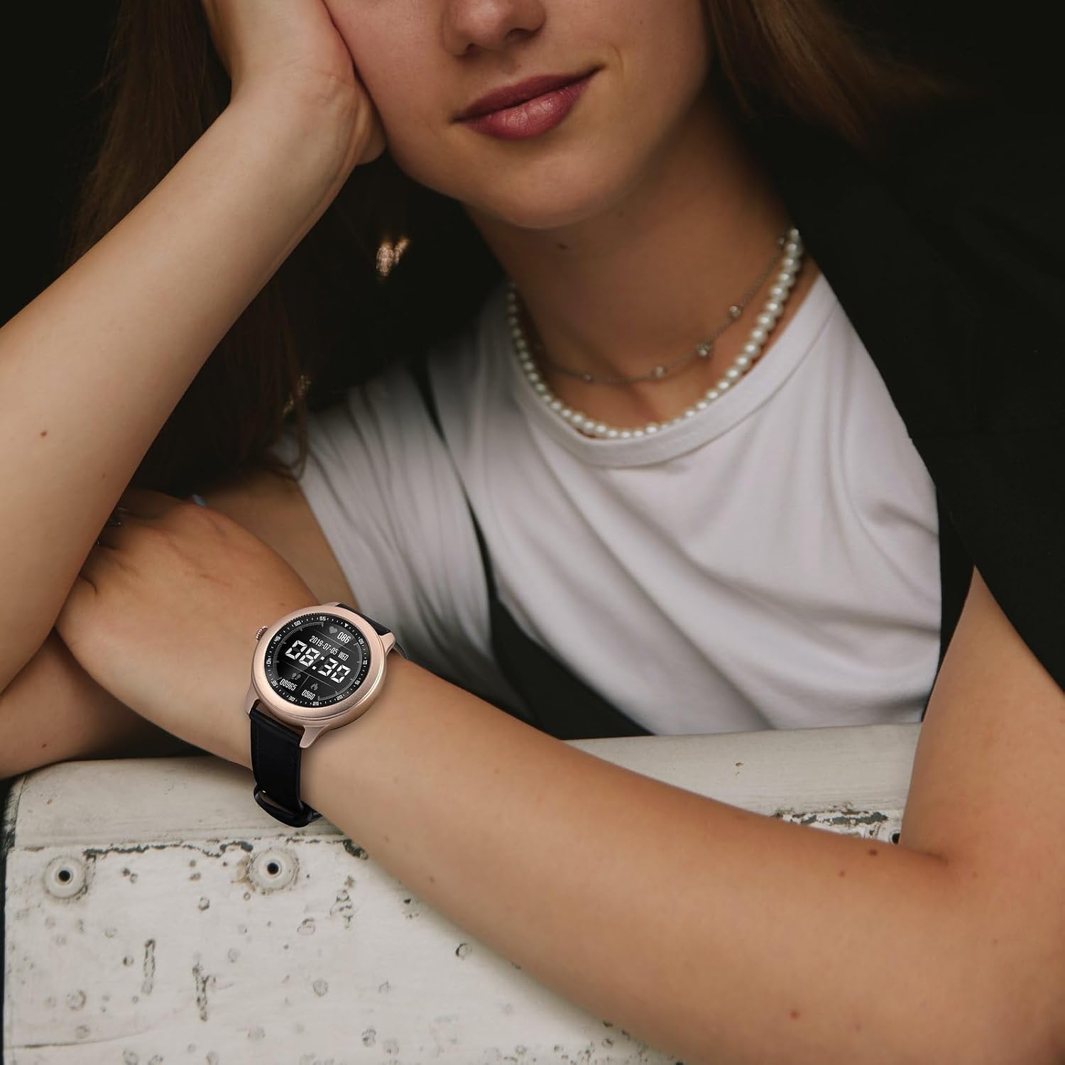 Detalle de Elegantes BISONSTRAP Leder-Uhrenarmband mit Schnellverschluss für 12–20 mm Bandanstoßbreite