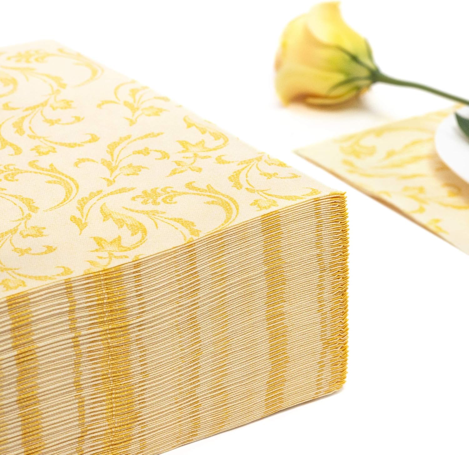 Detalle 2 de Papstar 84996 Serviettes 40x40 Jaune