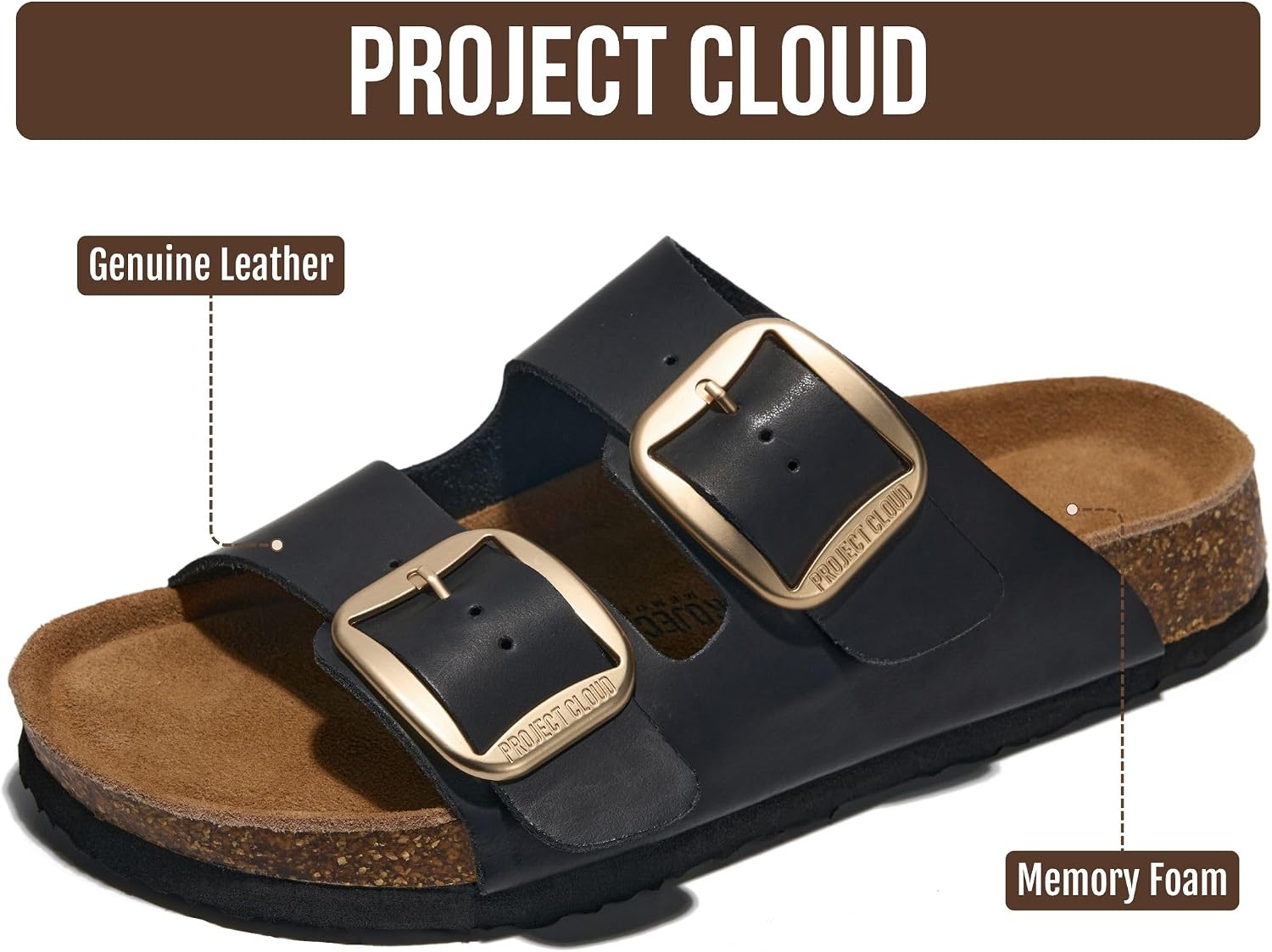 Thumbnail 2 de Project Cloud Santorini Leather Sandals