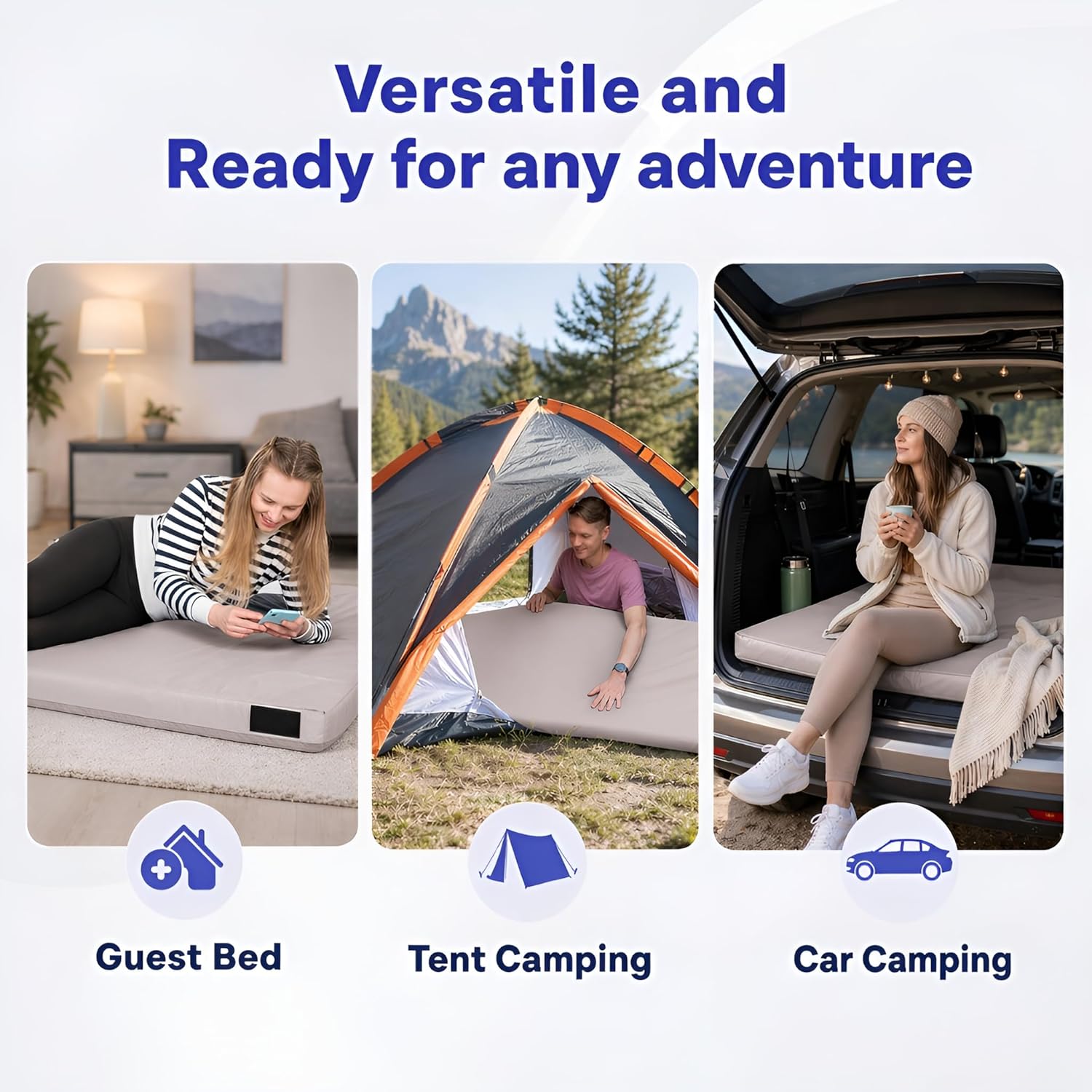 Thumbnail 3 de Hazli Matrix AirCell Memory Foam Camping Mattress Pad