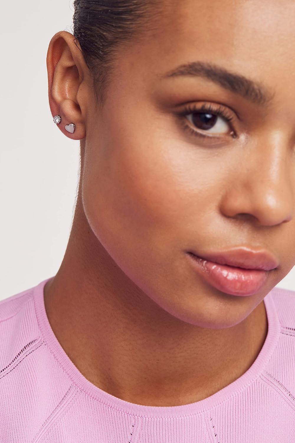 Detalle 2 de Ted Baker Harly Tiny Heart Stud Earrings for Women (Silver)