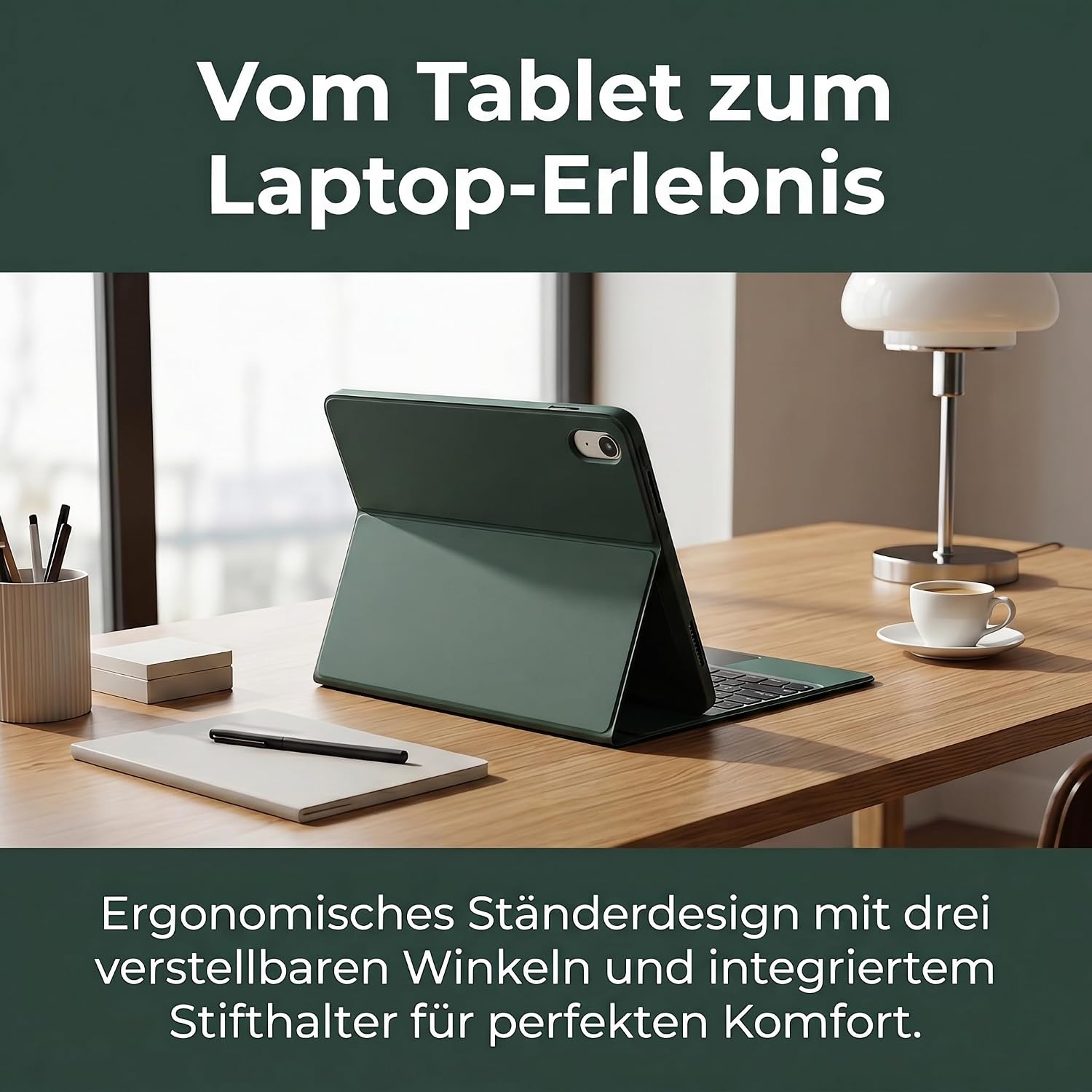 Detalle 1 de iPad Tastaturhülle A16 mit Beleuchtung
