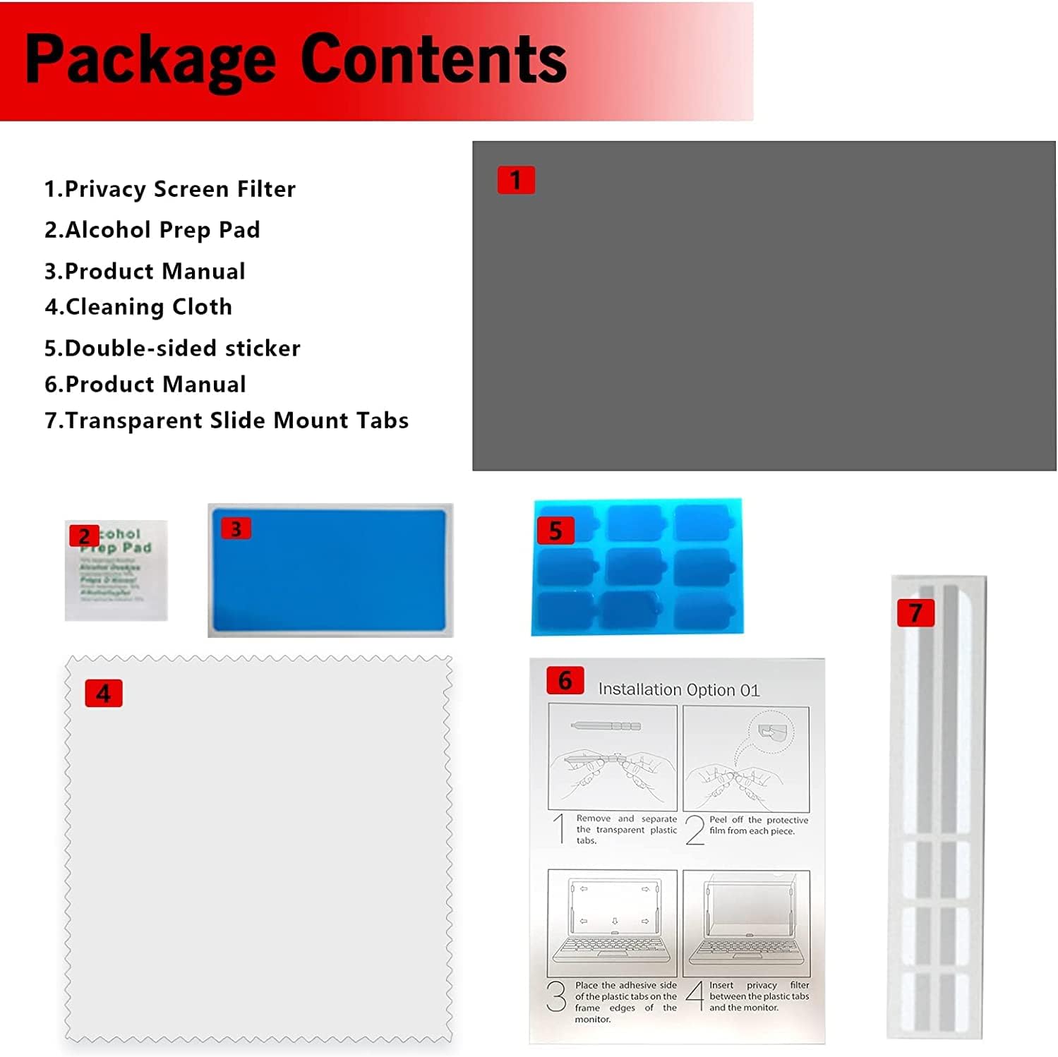 Thumbnail 5 de PYS Removable Privacy Screen Filter 24"