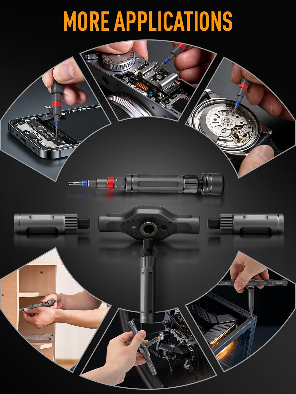 Detalle de KELIN 68 in 1 Magnetic Ratchet Screwdriver Set