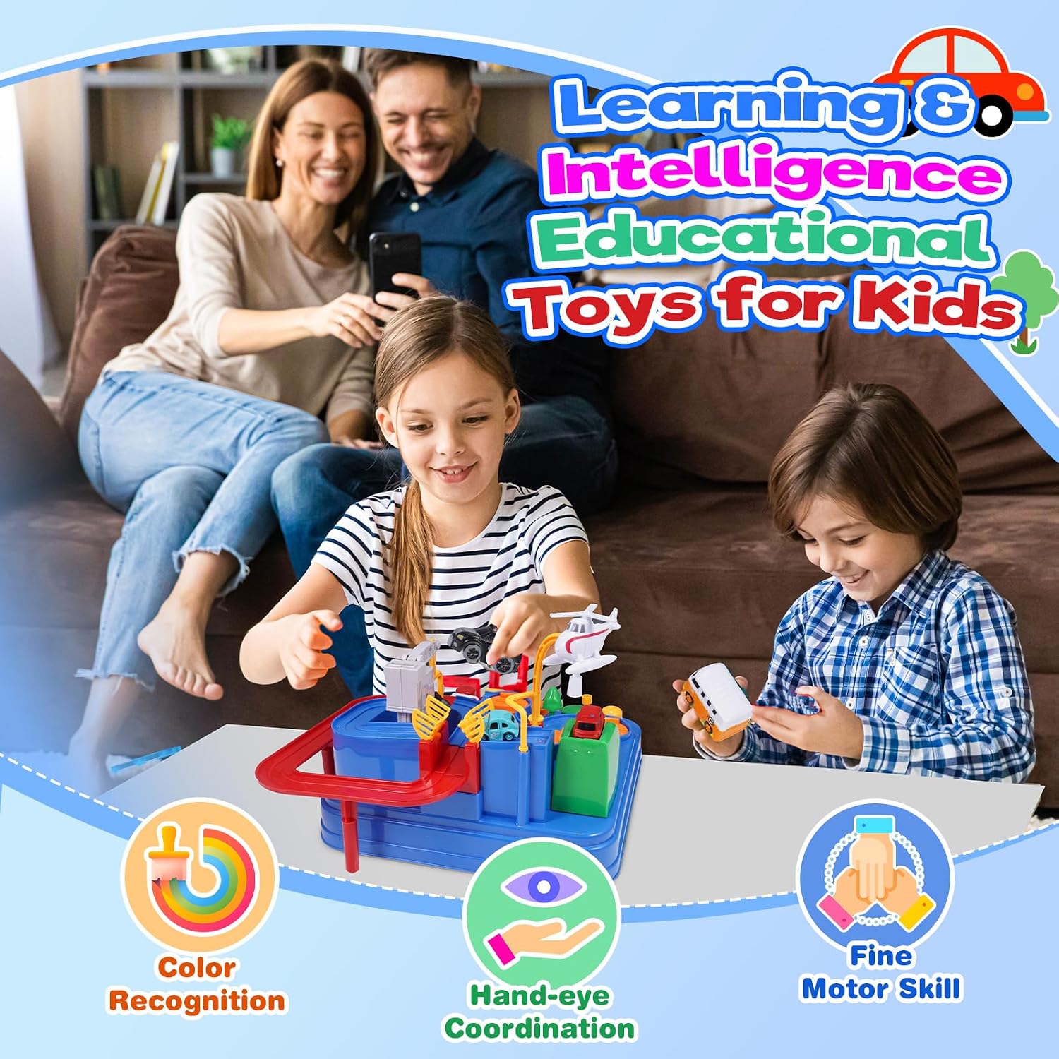 Detalle 2 de EUTOYZ Car Adventure track toy for ages 3–6