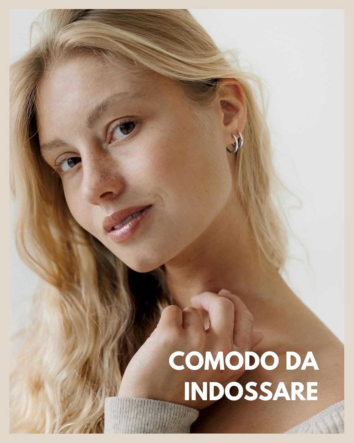 Detalle 2 de GD GOOD.designs Orecchini cerchio acciaio 12–16mm