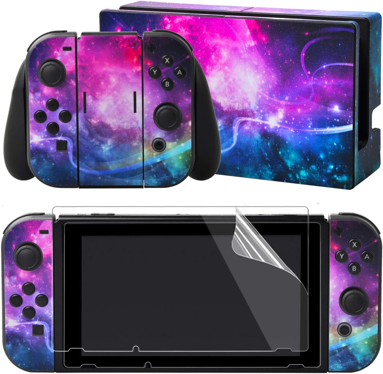 Detalle de eXtremeRate Shining Galaxy skin for Nintendo Switch