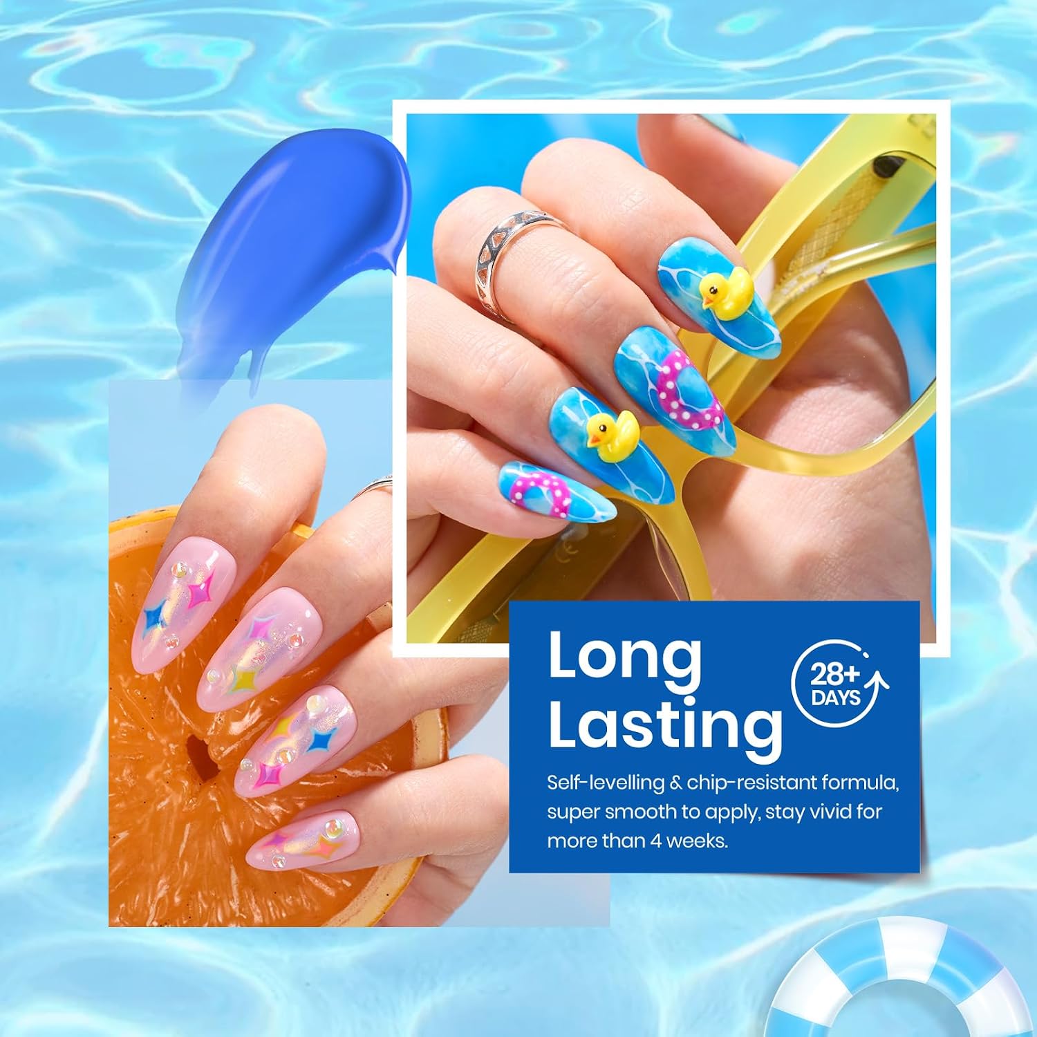 Detalle 1 de beetles Gel Polish Beetles Gel Nagellack Set (6 Neon-Sommerfarben) für LED-UV-Nagellack