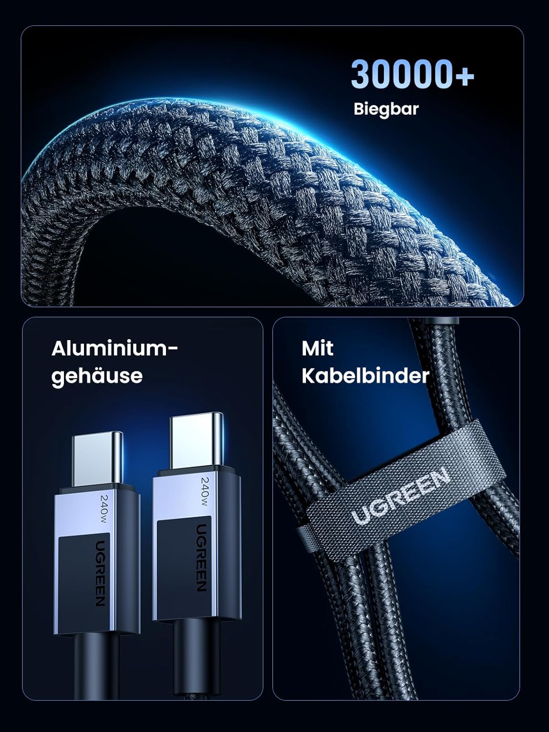 Thumbnail 5 de UGREEN USB-C Ladekabel 240W