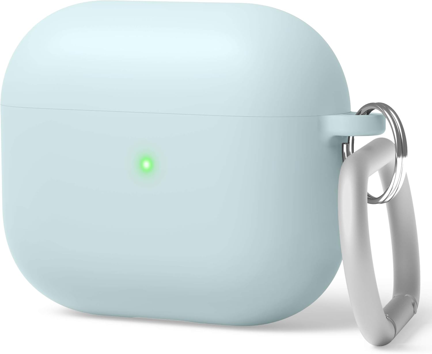 Detalle de elago Coque Liquide Hybride avec mousqueton pour AirPods 3 – Vert menthe