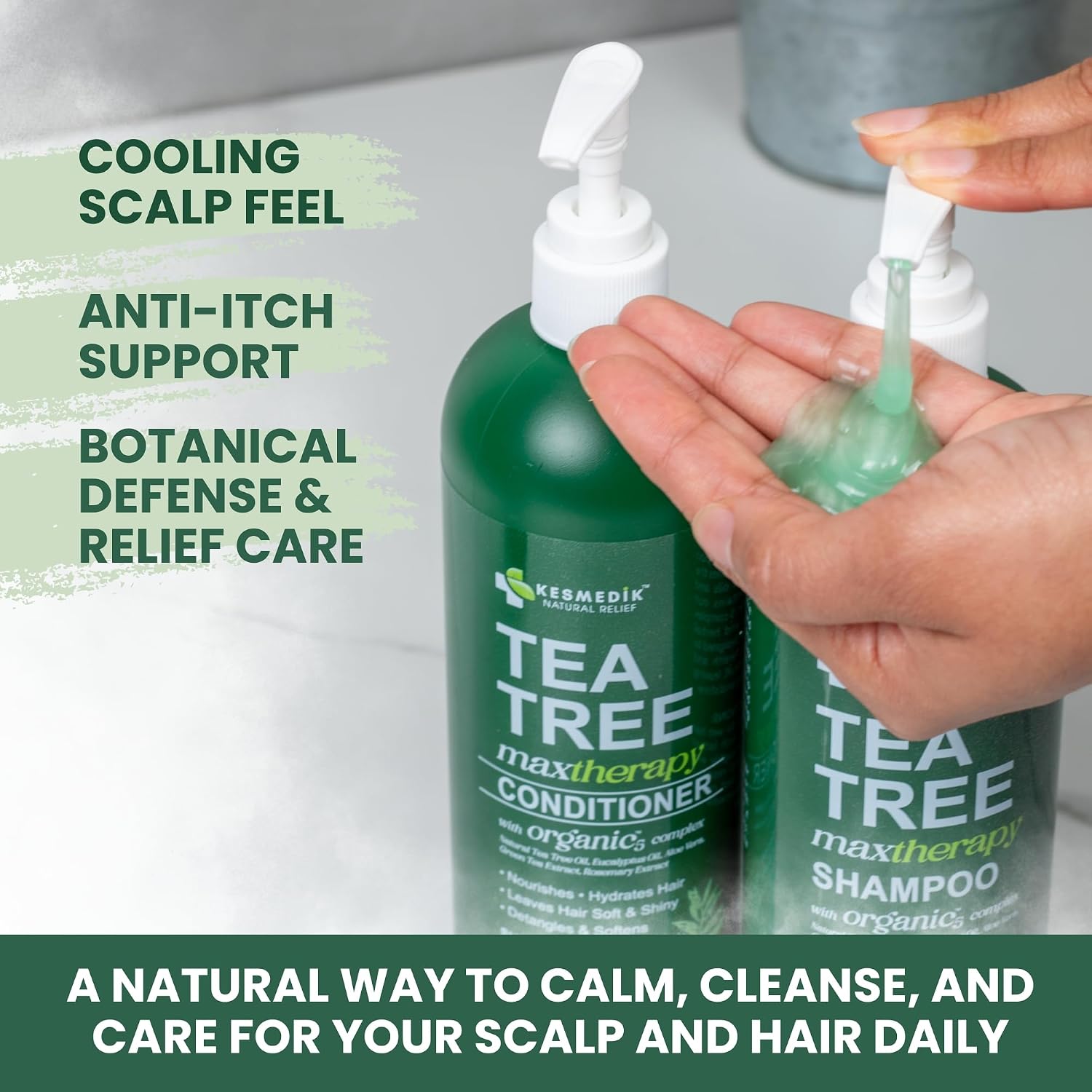 Thumbnail 4 de KESMEDIK Tea Tree Oil Shampoo Set 16oz