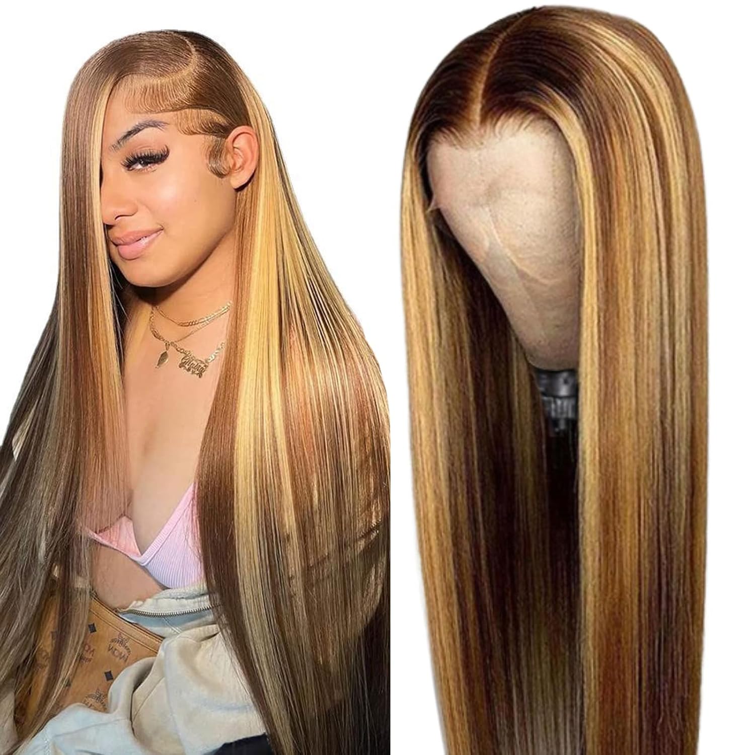 Thumbnail 6 de Cypha 28 Inch Chocolate Brown lace wig