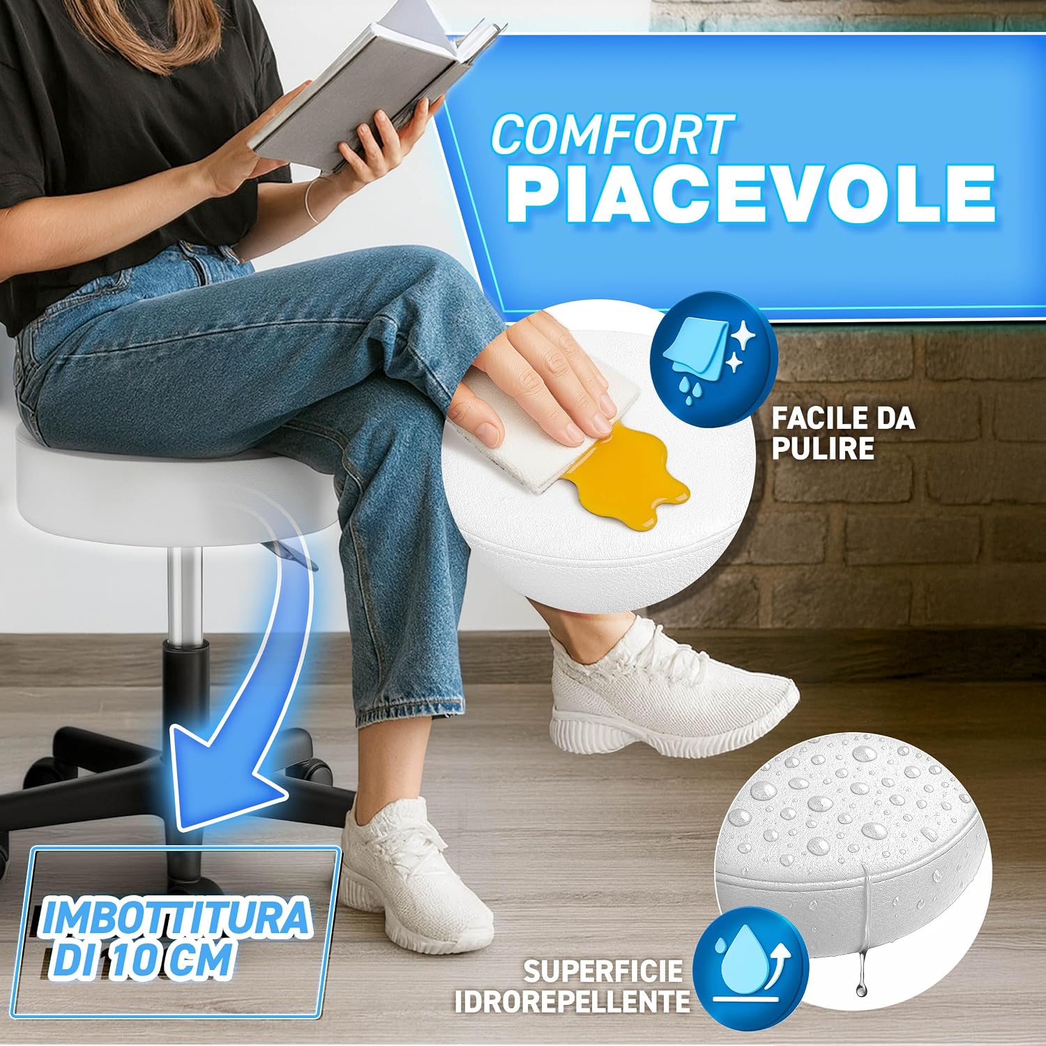 Thumbnail 6 de Sgabello girevole TRESKO 47–60 cm