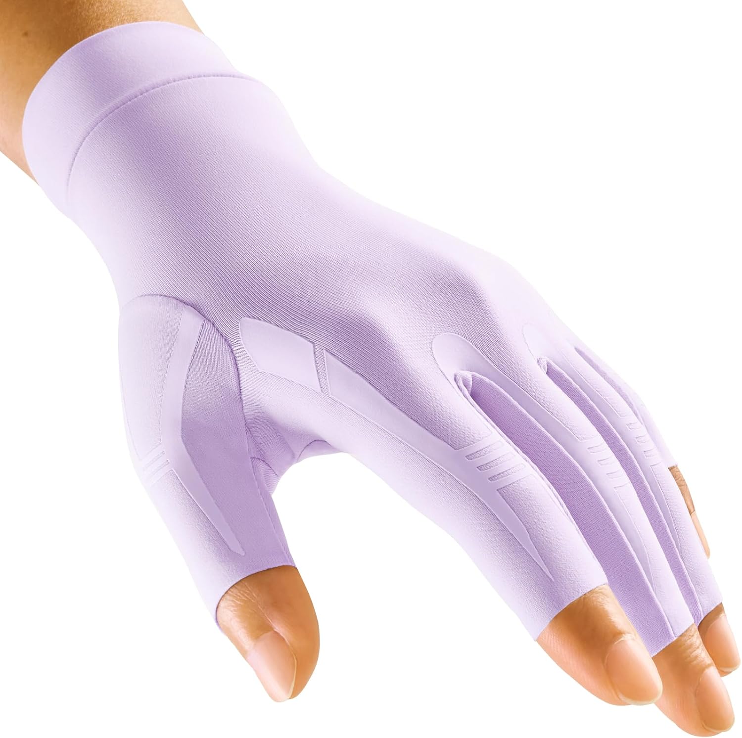 Detalle de FREETOO All-Around Compression Arthritis Gloves (Fingerless) for Hand Pain & Carpal Tunnel Relief, Black, Size M