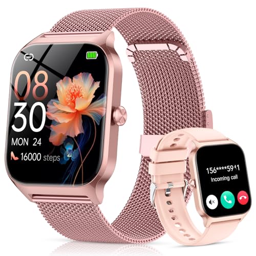 Detalle de CASCHO Reloj Inteligente para Mujer 1.85" HD con Llamadas, 120+ Modos Deportivos y Monitor de Salud