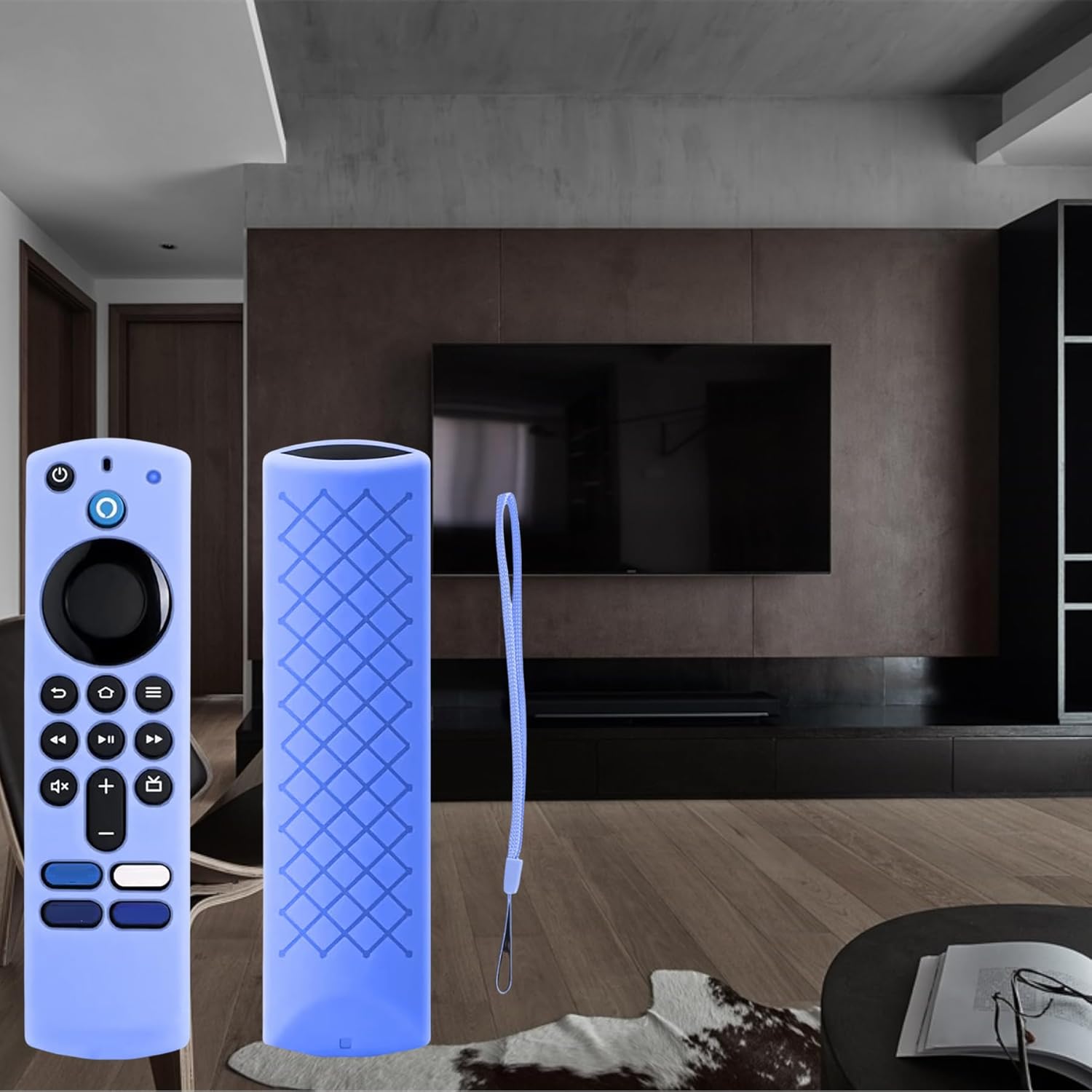 Thumbnail 3 de Remote Cover for 3rd Gen Voice Remote (2021) – Anti-Slip Silicone Case with Lanyard