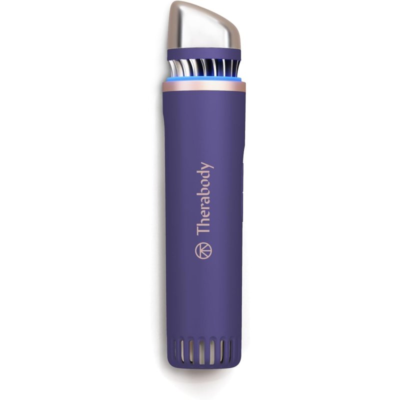 Detalle de THERABODY Depuffing Wand Frío-Calor Azul: masajeador facial con temperatura ajustable