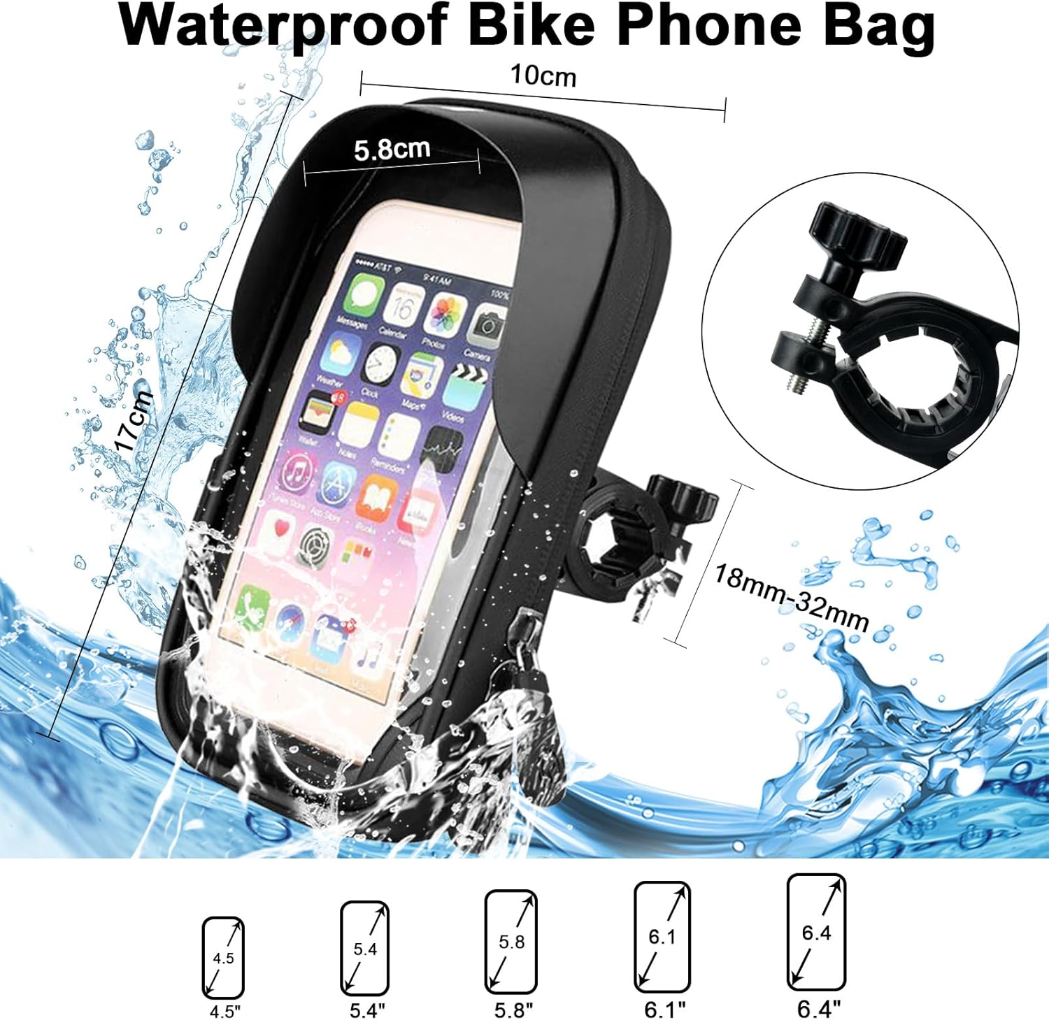 Thumbnail 1 de flintronic Bolsa Bici con Soporte Teléfono 6,4