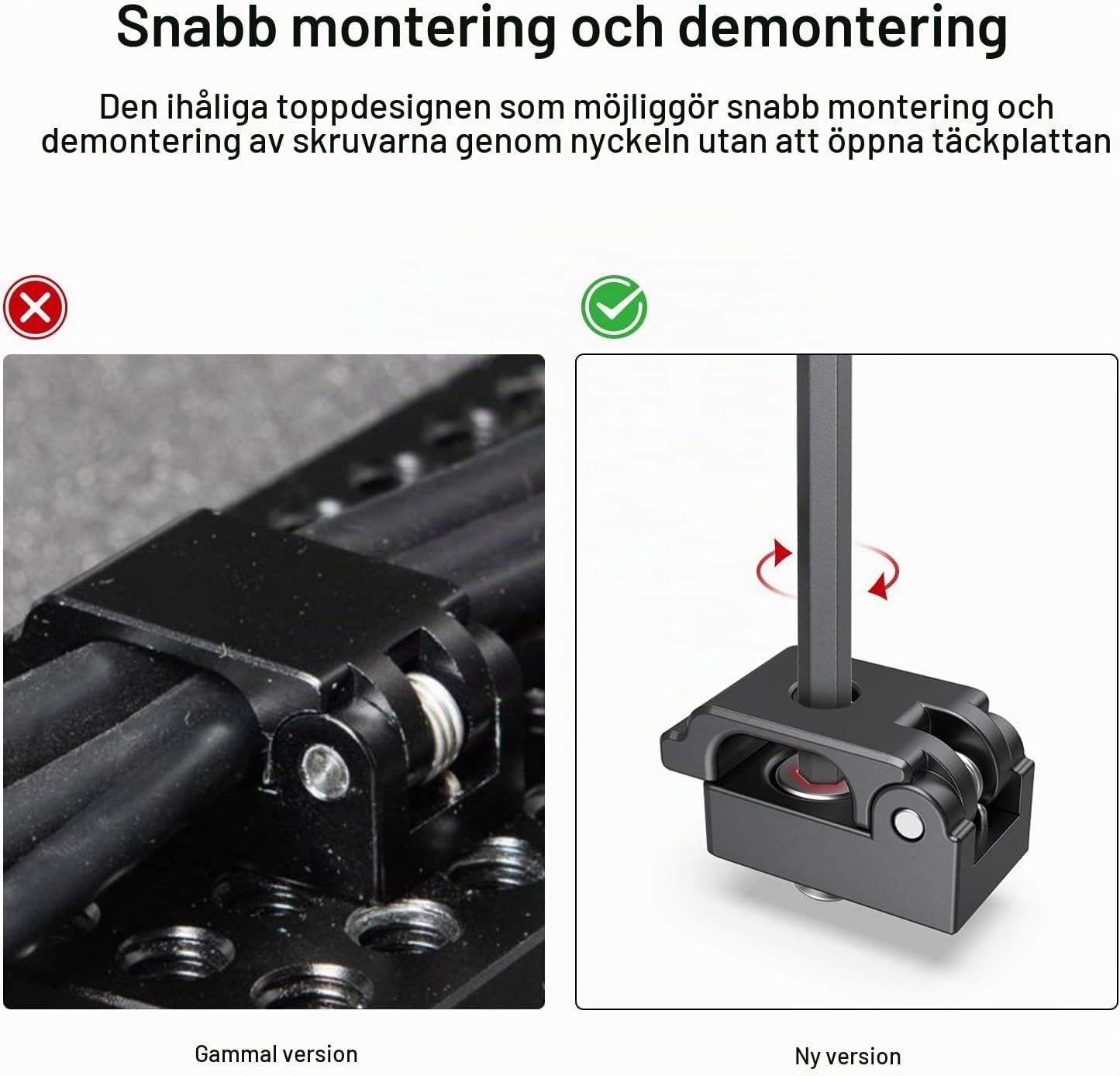 Detalle de SMALLRIG MD2418 kabelklämma för HDMI, fjädermekanism, 2-pack