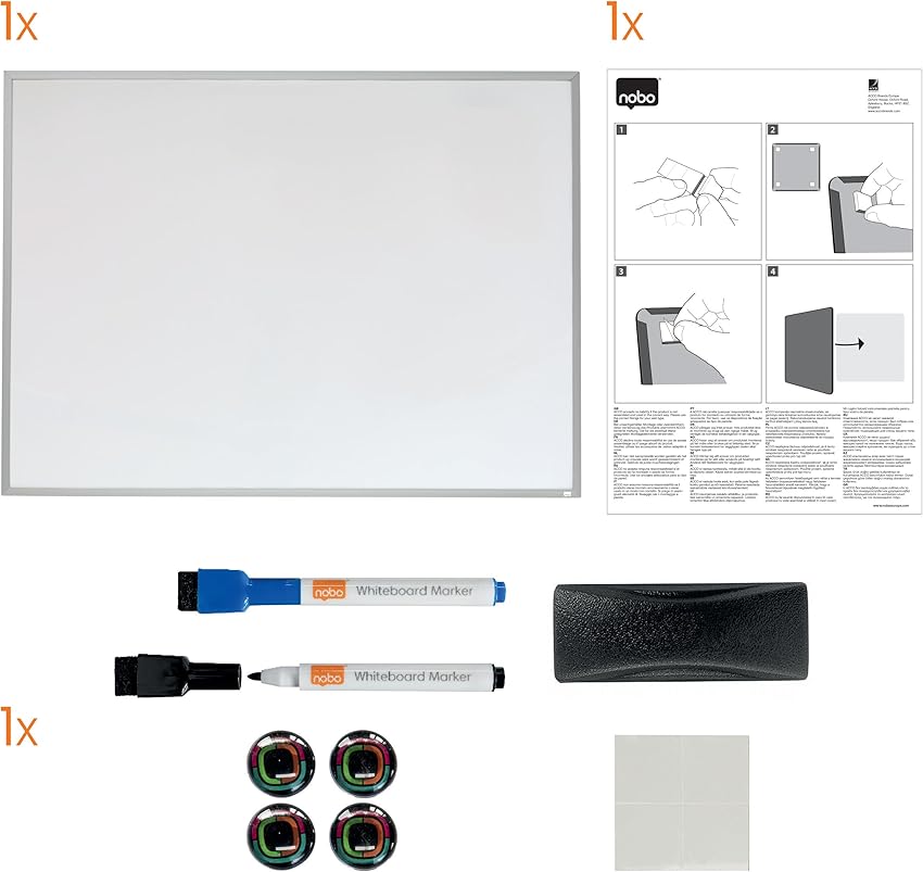 Thumbnail 5 de Nobo 1903777 Pizarra magnética A2 585 x 430 mm 🖼️