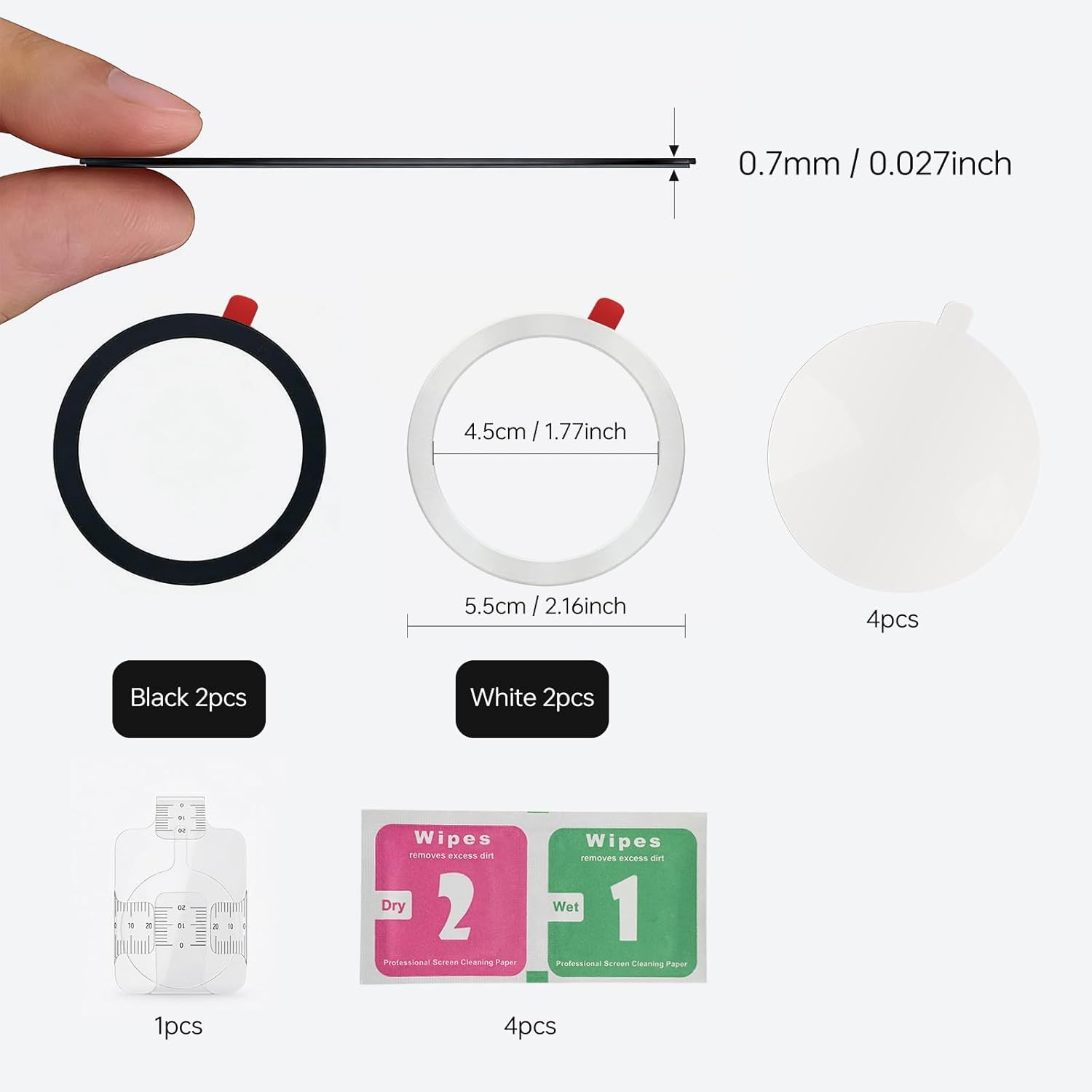 Thumbnail 6 de WONLIVE for MagSafe Ring Sticker (Metal, Strong Adhesive) for MagSafe Holders & Accessories