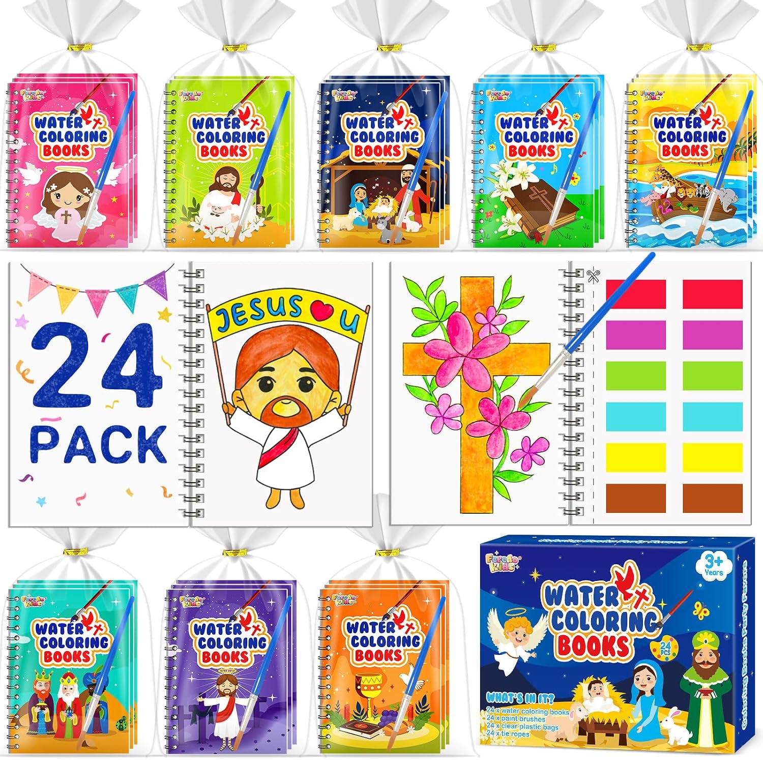 FEREDO Watercolour Books, 24-pack