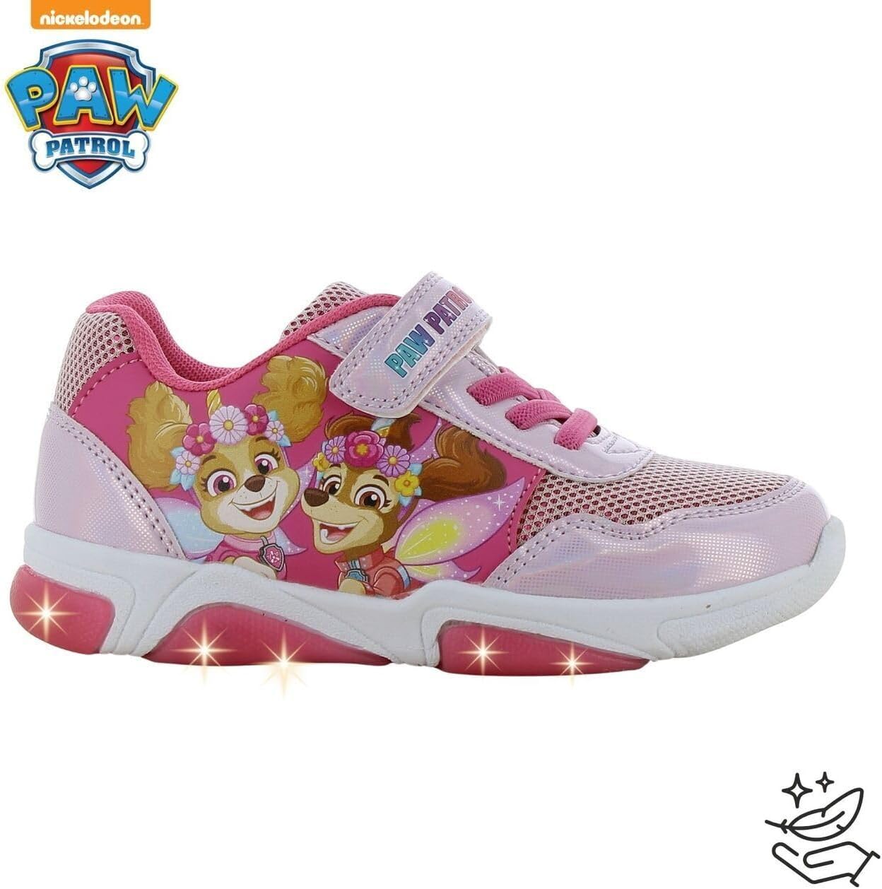 Detalle de Leomil Paw Patrol Parent_PW_Sneakers_Girl_LED_All lichtgevende meisjessneakers met EVA-zool