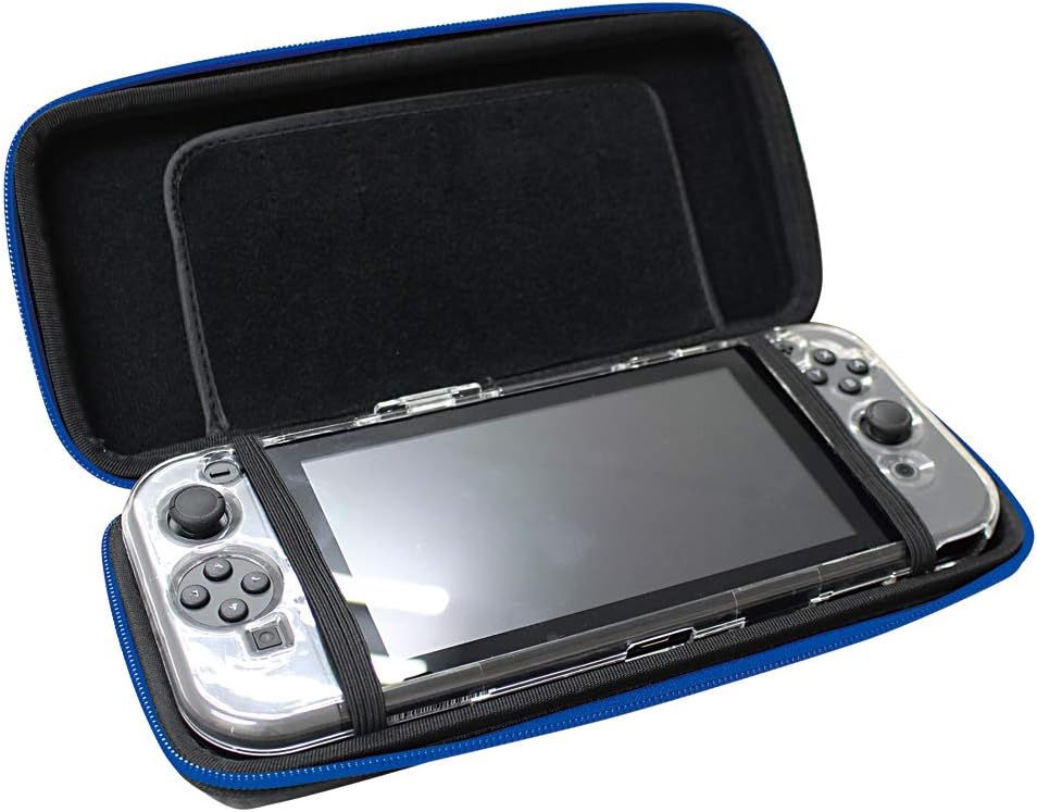 Detalle de アローン ALG-NSEVBL Nintendo Switch用EVAポーチ 有機ELモデル対応・カード6枚収納