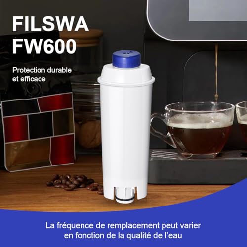 Detalle de Adoucisseur de filtre à eau FILSWA compatible Delonghi ECAM – lot économique