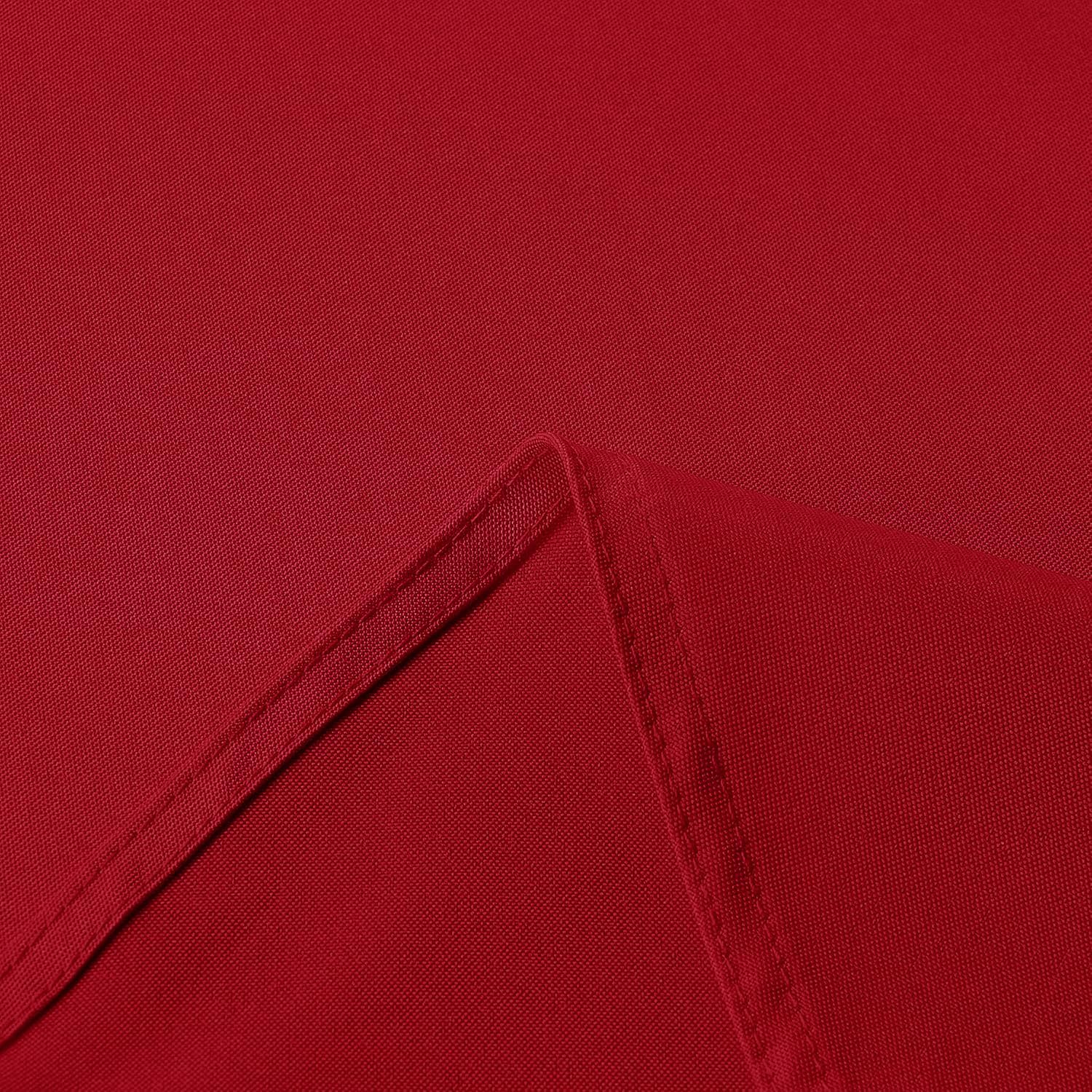 Detalle de sancua Rectangle Tablecloth (60 x 84 Inch) — Stain & Wrinkle Resistant Washable Polyester Table Cover, Red