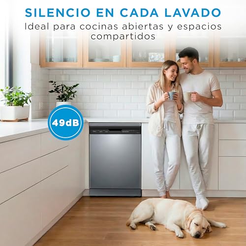 Thumbnail 8 de Midea Lavavajillas 60 cm+++ Inox para 12 servicios — Lavavajillas independiente, 49 dB, 4 programas y media carga