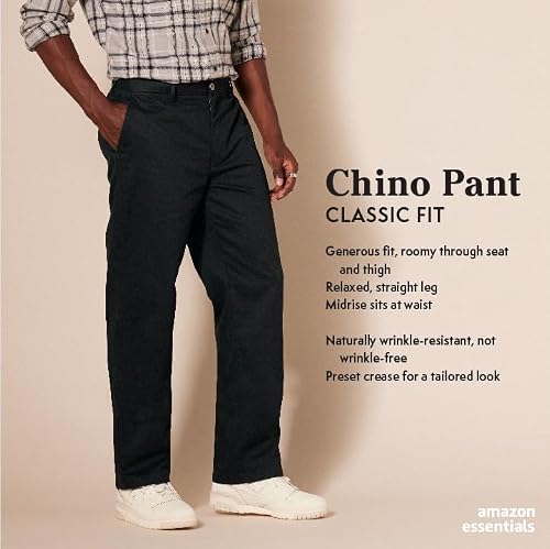 Detalle de Amazon Essentials Men's Classic-Fit Wrinkle-Resistant Chino Trouser