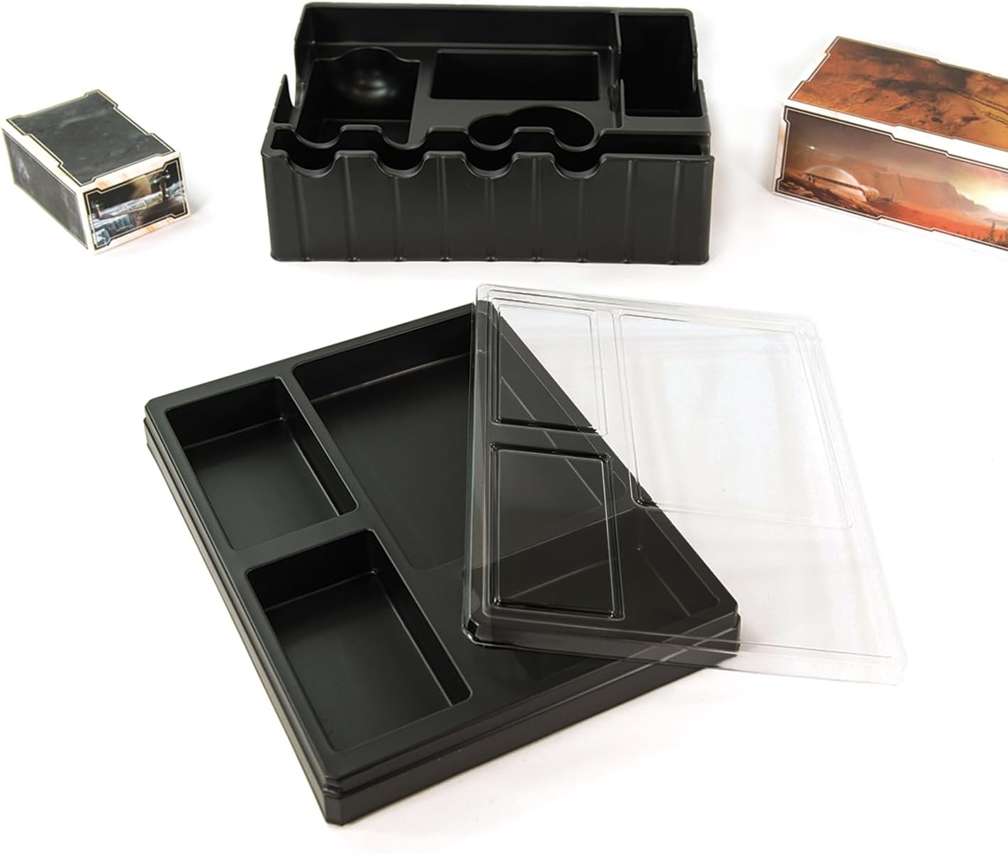 Detalle de Ghenos Games Terraforming Mars Big Box con tessere 3D e organizer per espansioni