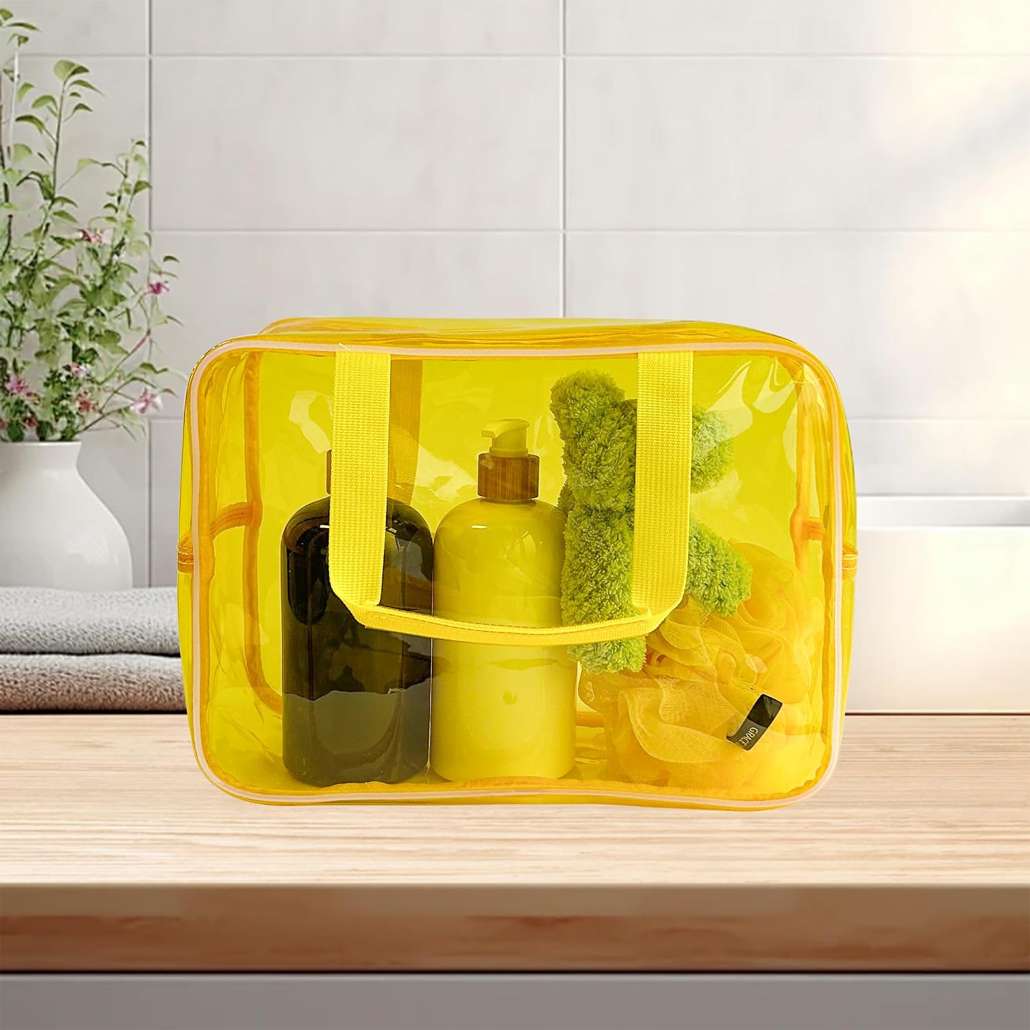 Detalle 2 de TotePrint Transparente wasserdichte Vinyl-Handtasche