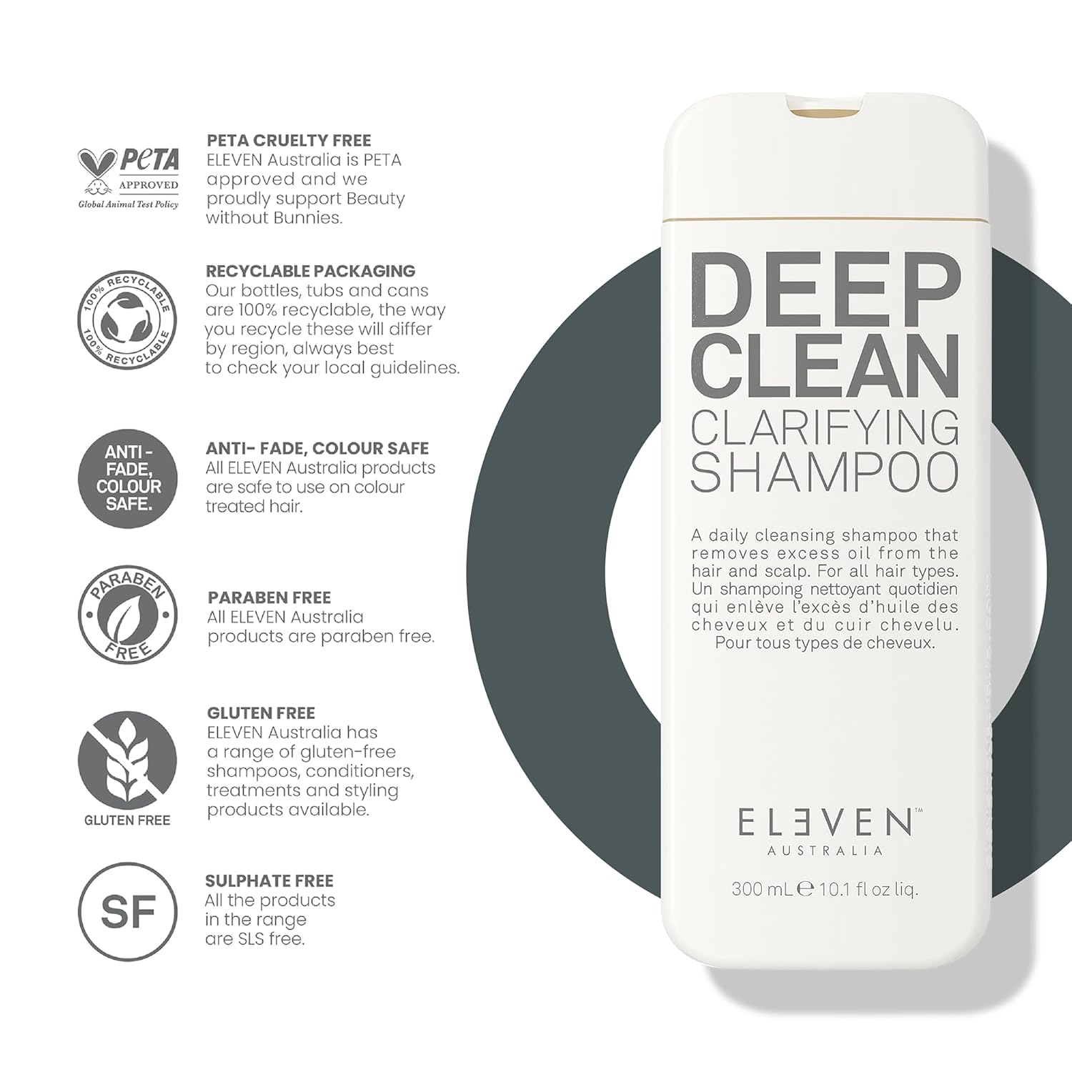 Thumbnail 4 de ELEVEN AUSTRALIA Deep Clean Clarifying Shampoo – Tiefenreinigung mit hydratisiertem Haar- und Kopfhautgefühl