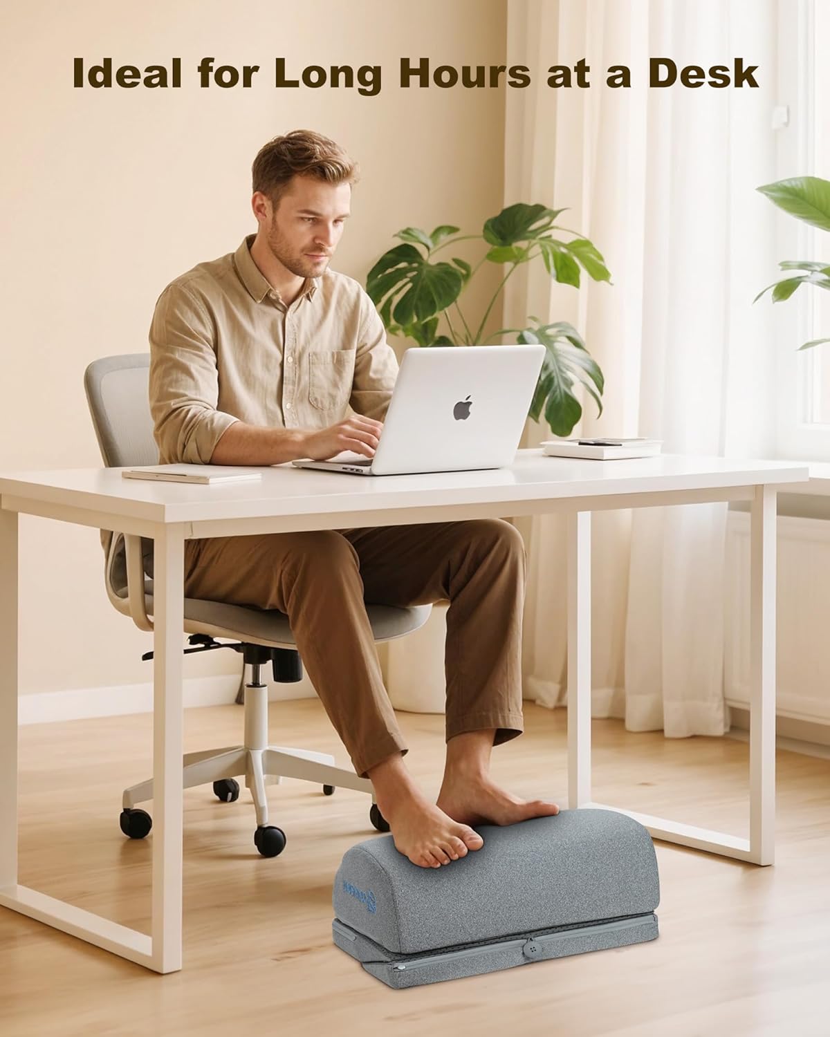Thumbnail 6 de COMFIER Foot Warmer with Vibration: 3-Height Under-Desk Foot Rest with Heat and Massage